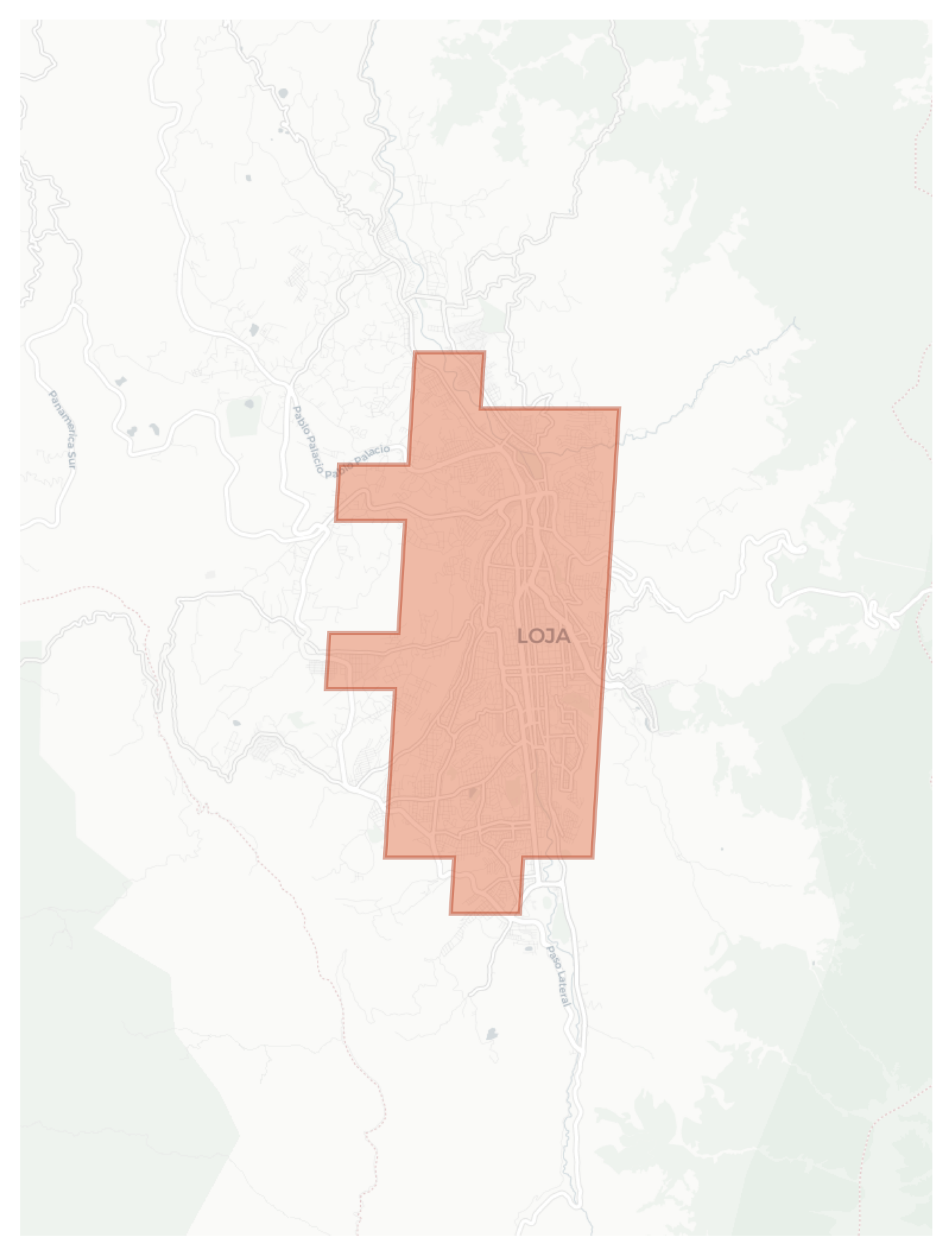 City of Loja geographic map