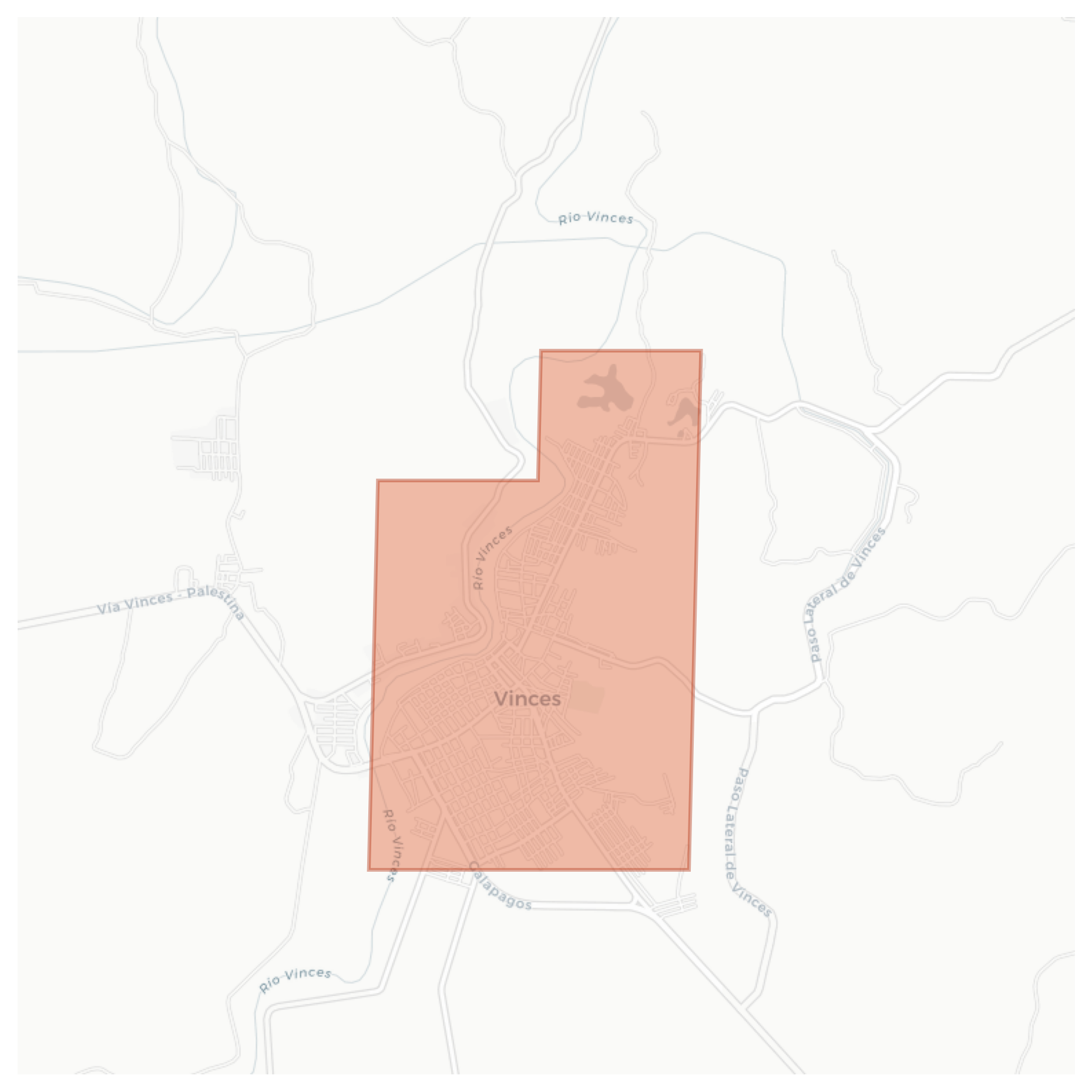 Vinces geographic map