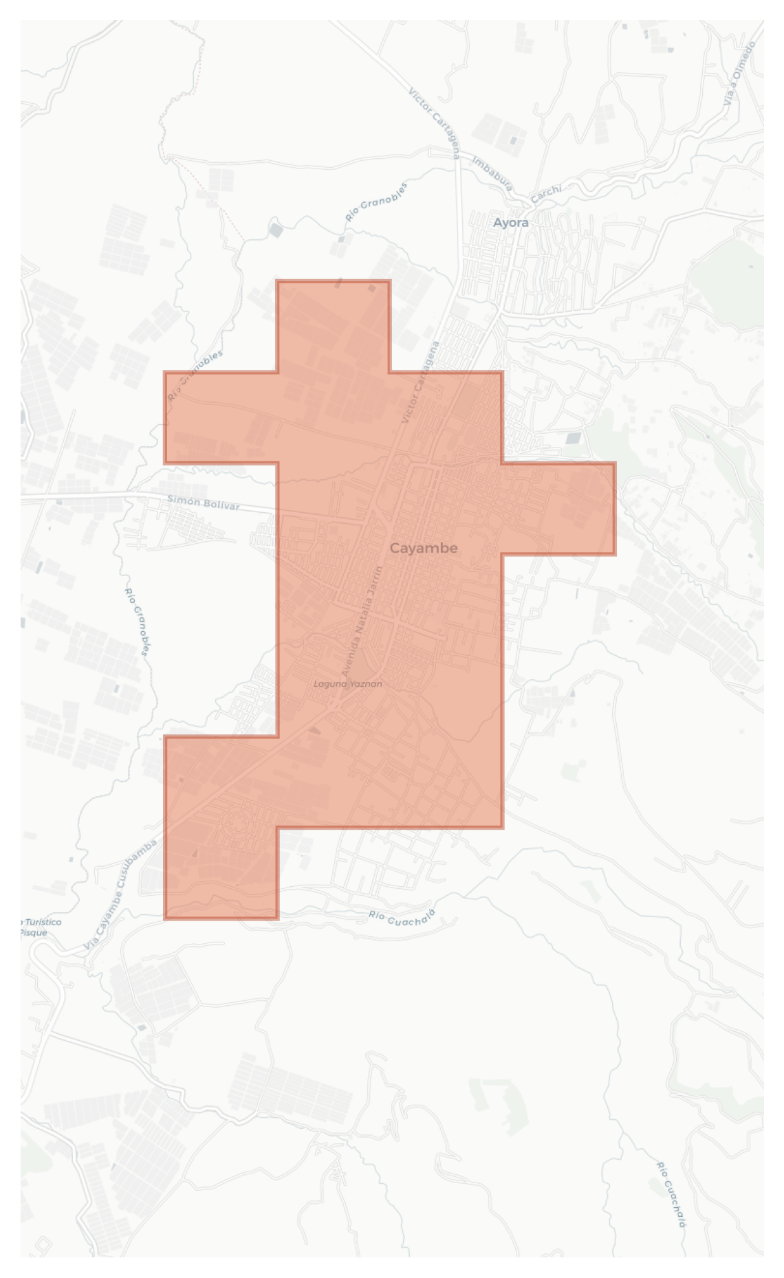 Cayambe geographic map