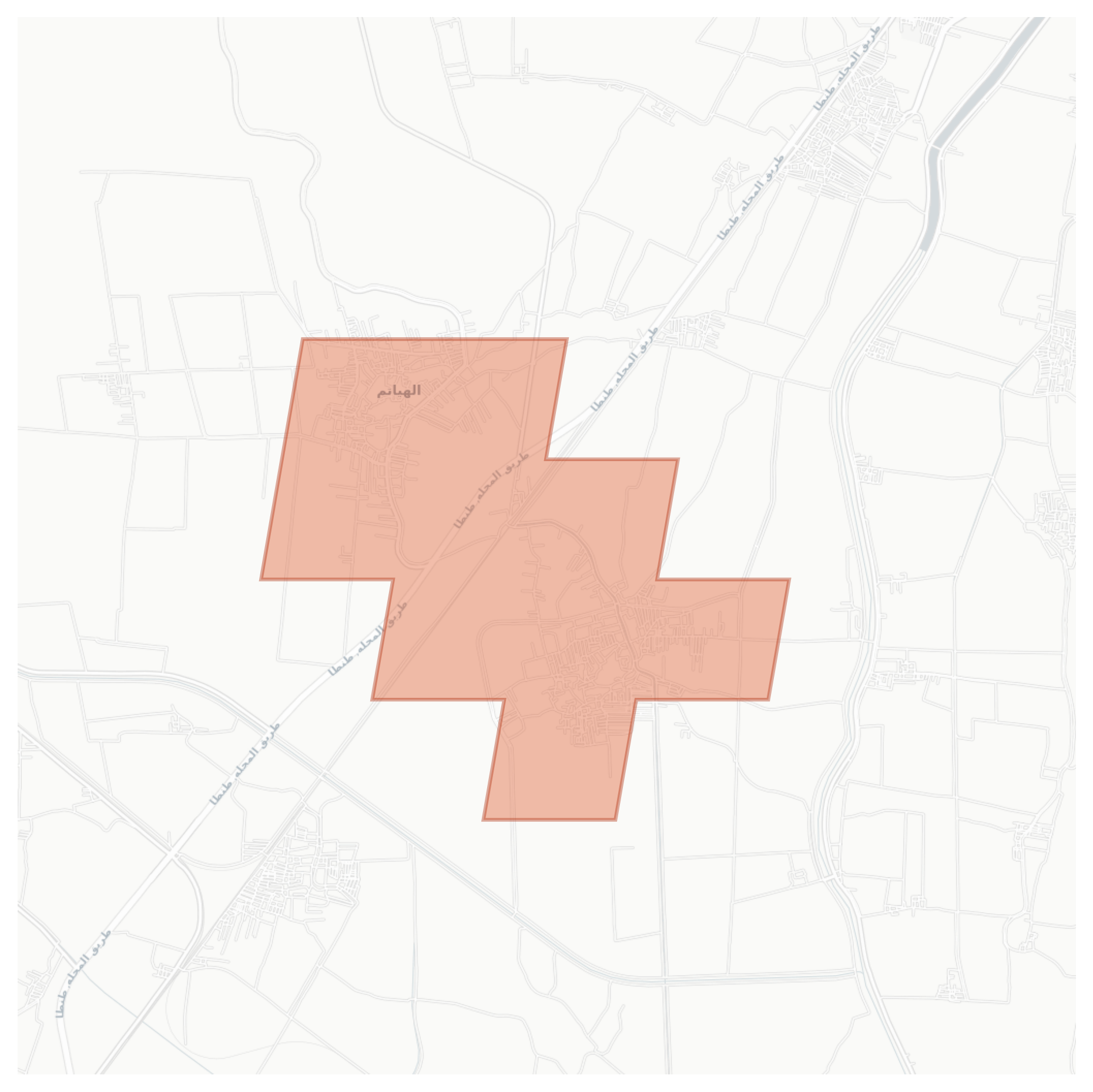 Al Hiatem geographic map