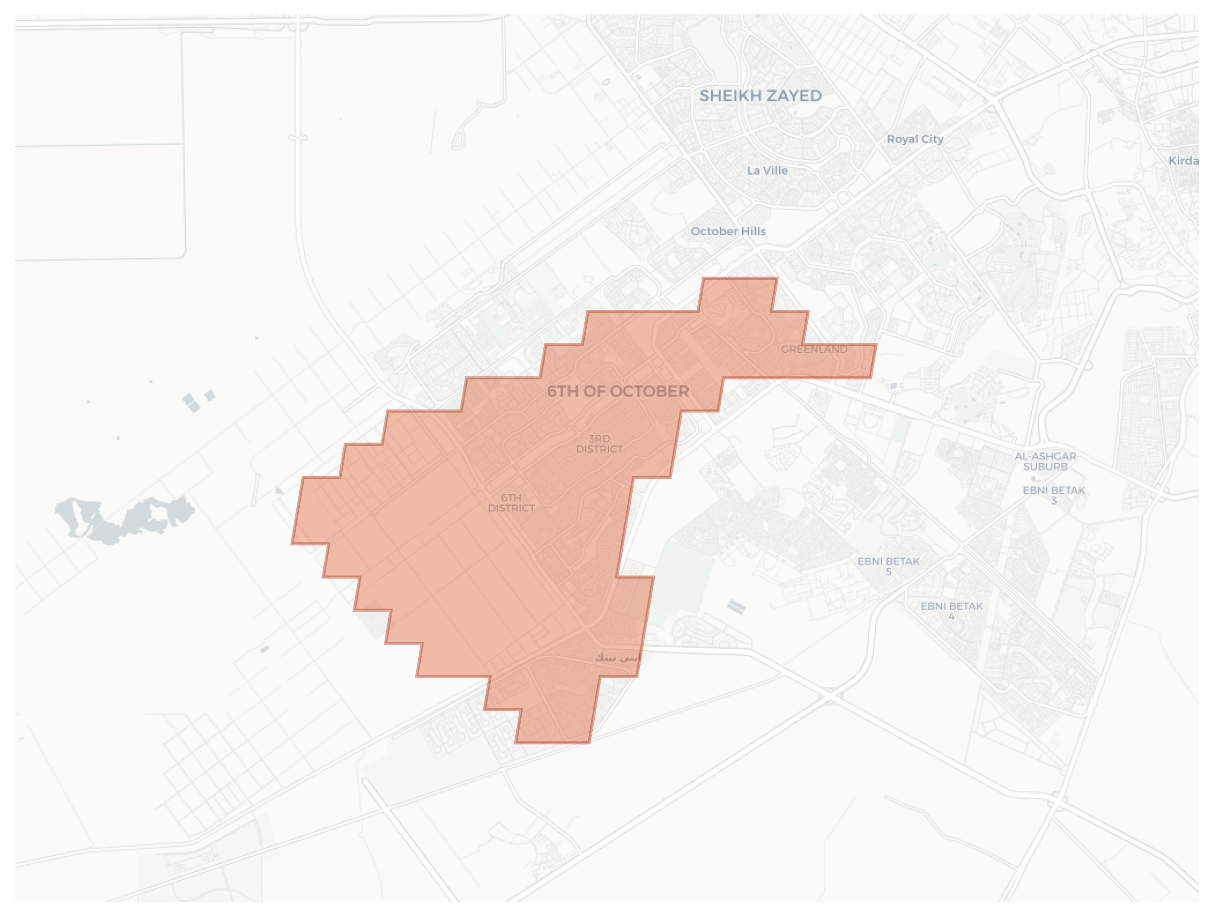 6th of October geographic map