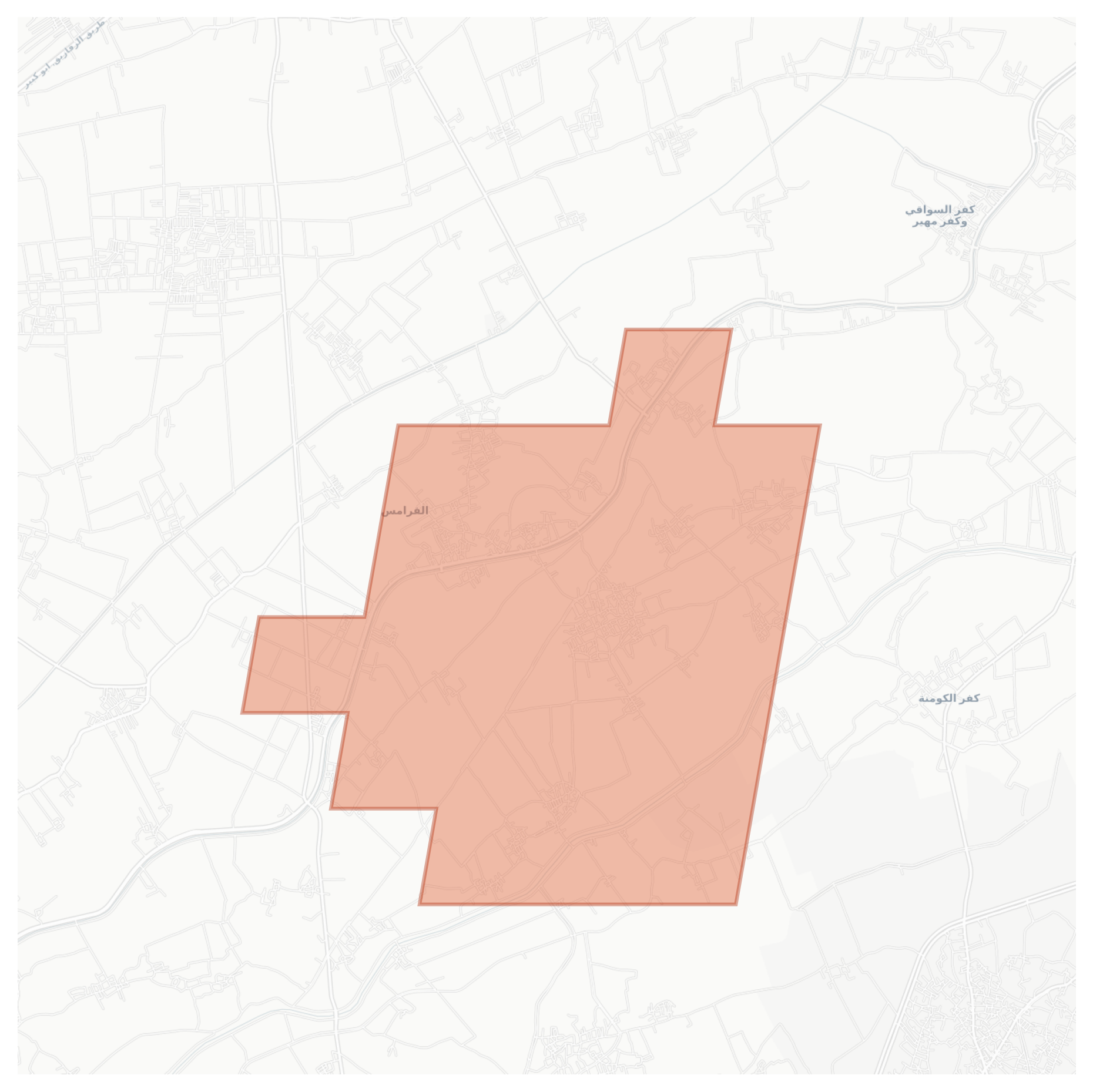 Al Qaramus geographic map