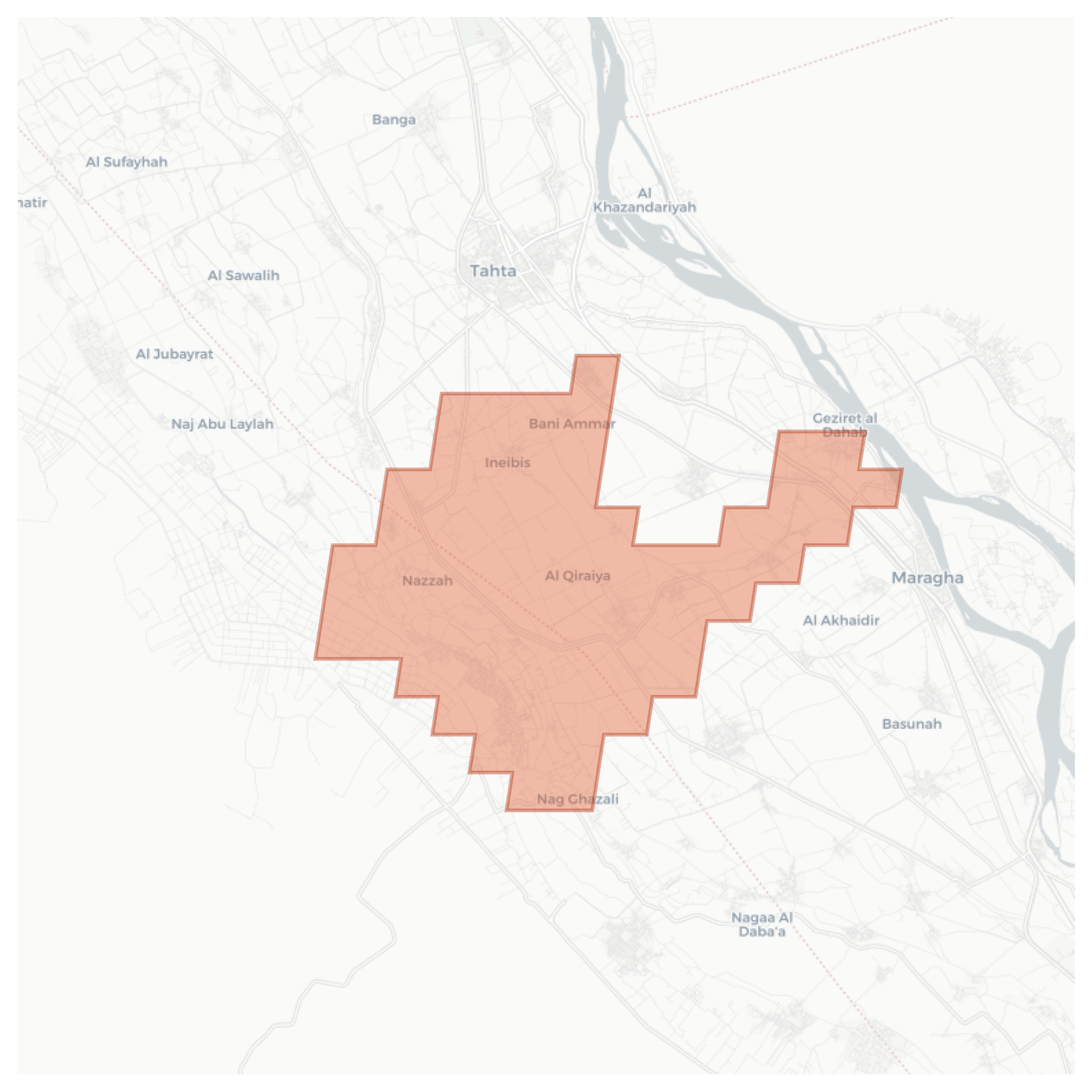 Al Harafsha geographic map