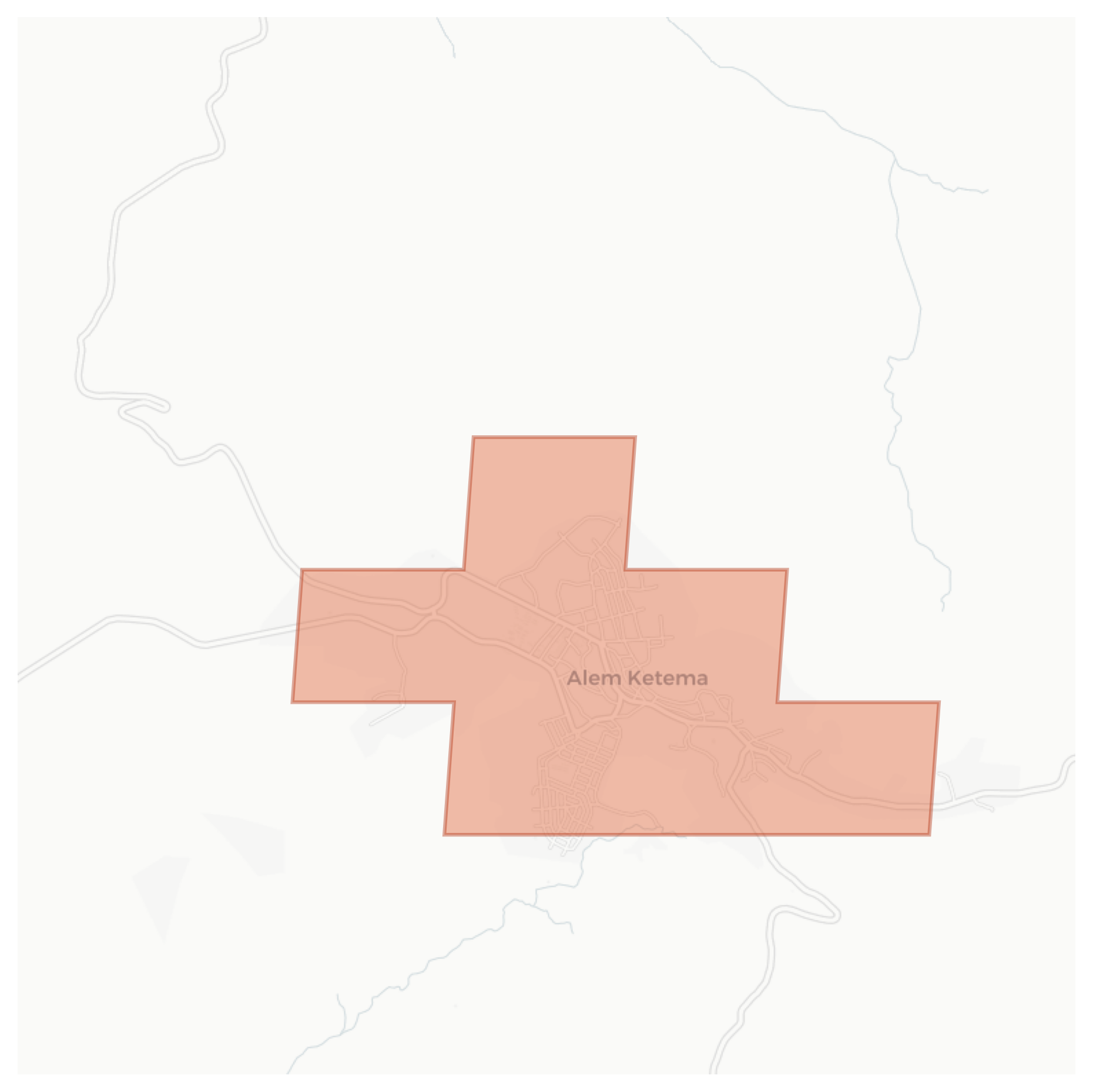 Alem Ketema geographic map