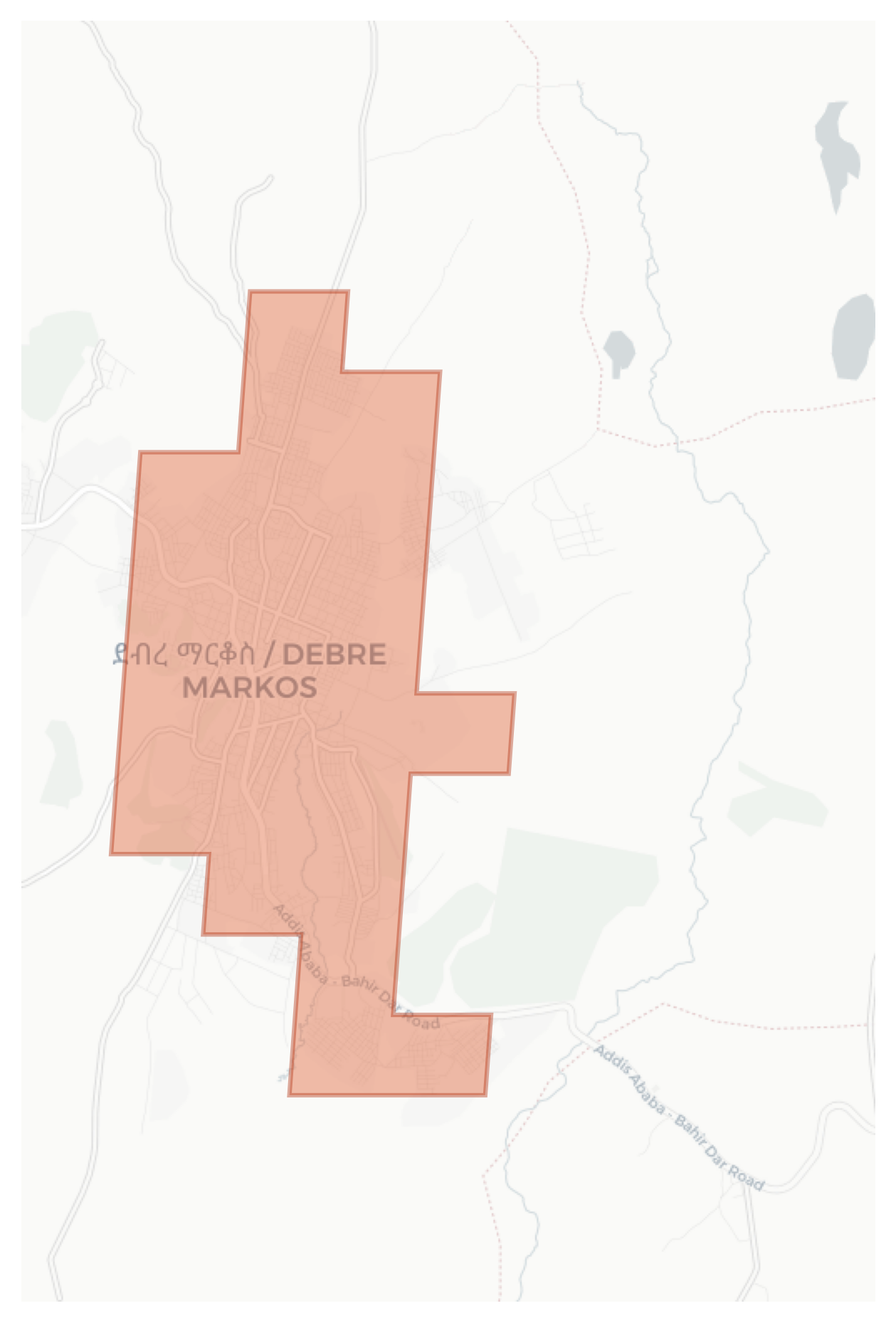 Debre Markos geographic map