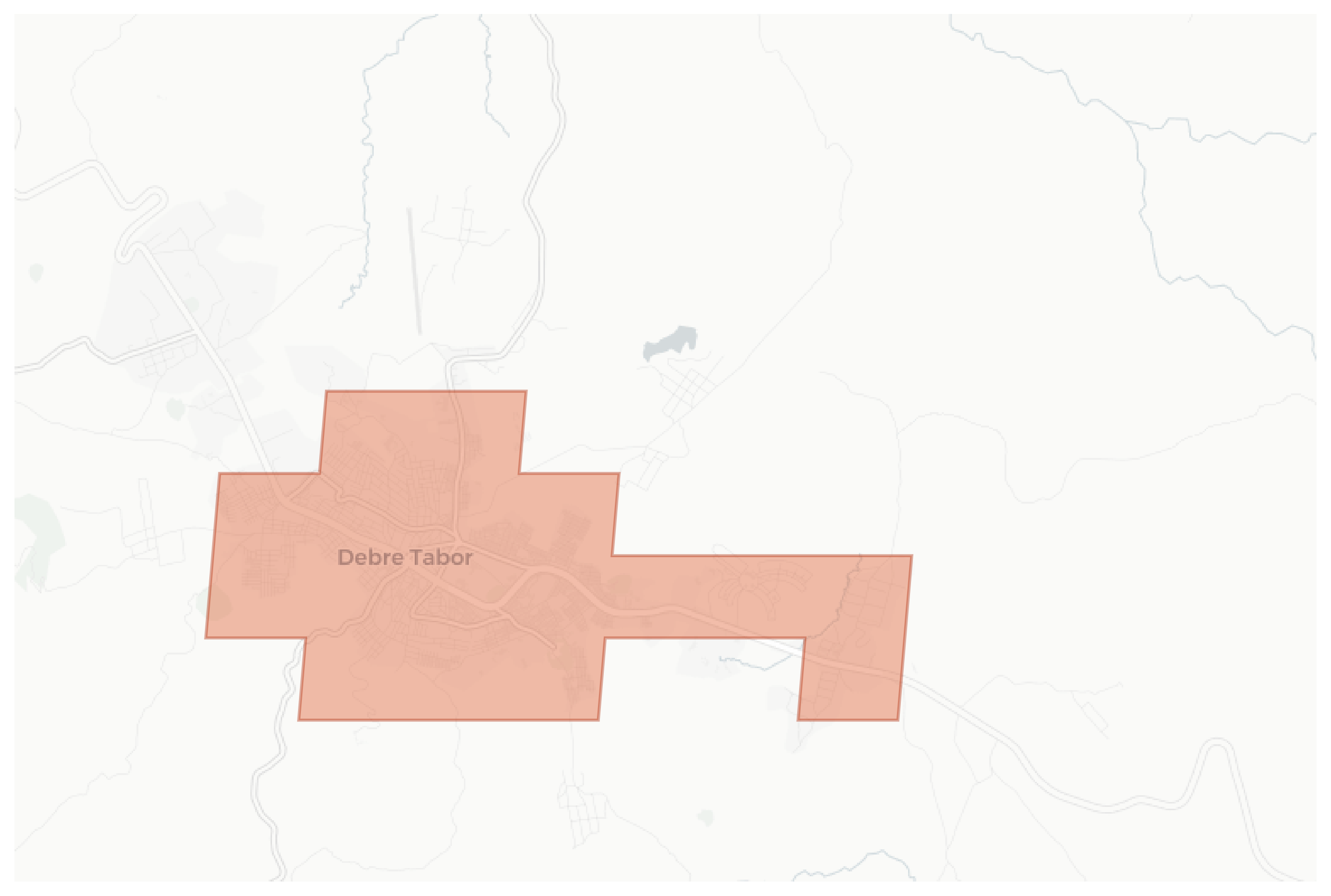 Debre Tabor geographic map