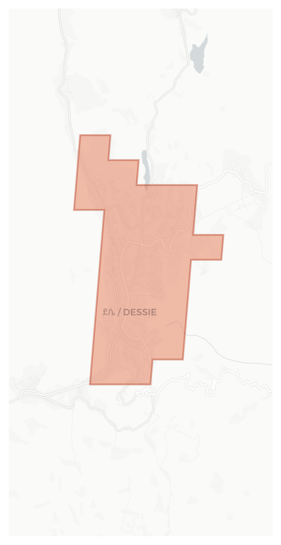 Dessie geographic map