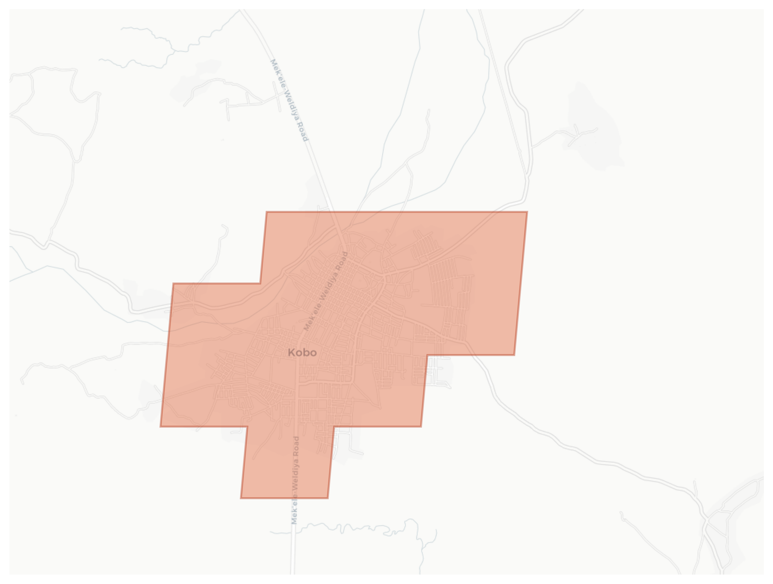 Kobo geographic map