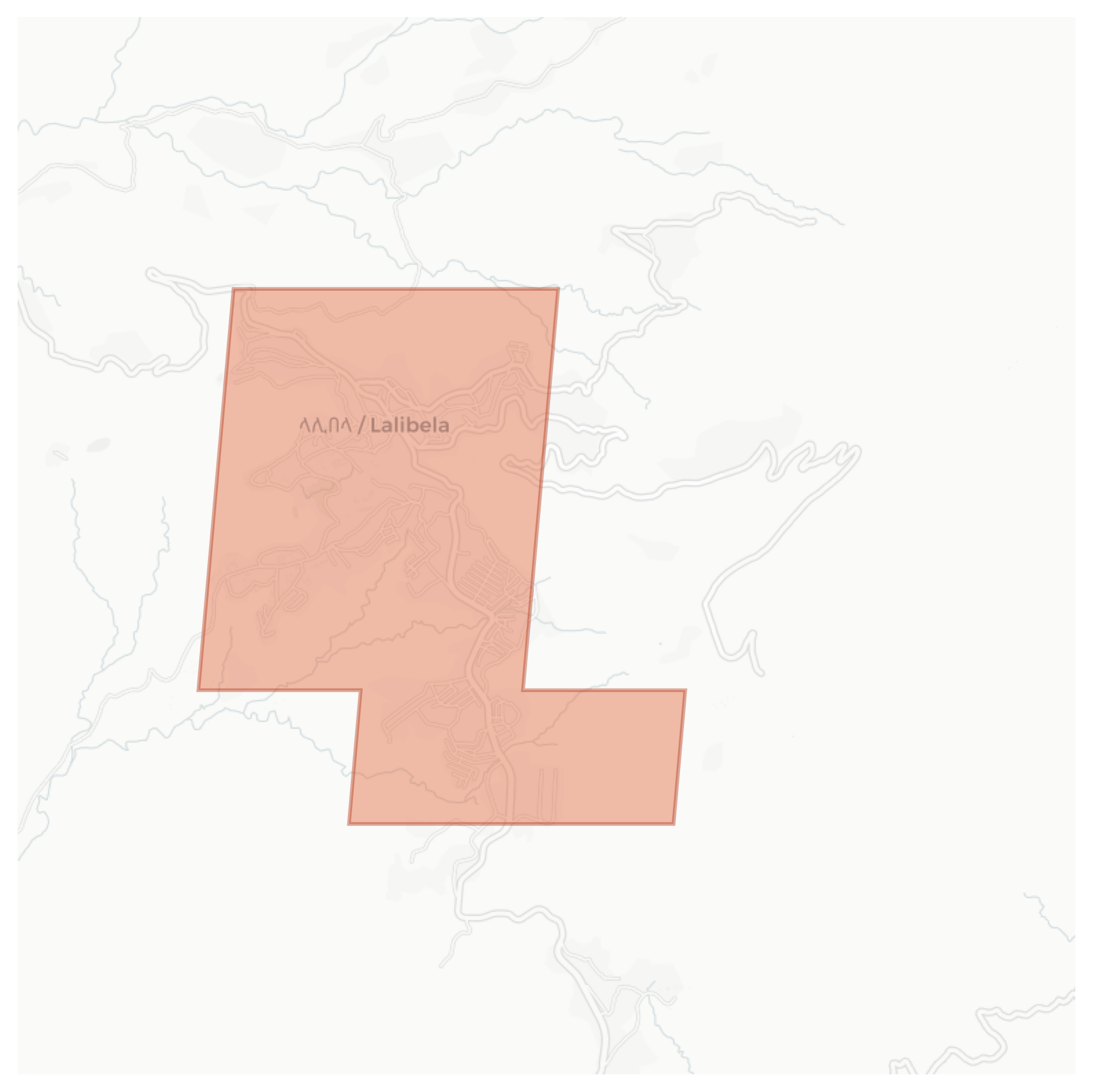 Lalibela geographic map