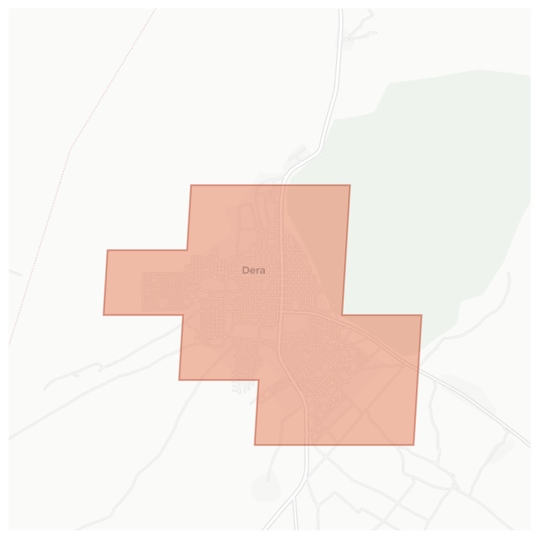 Dera geographic map