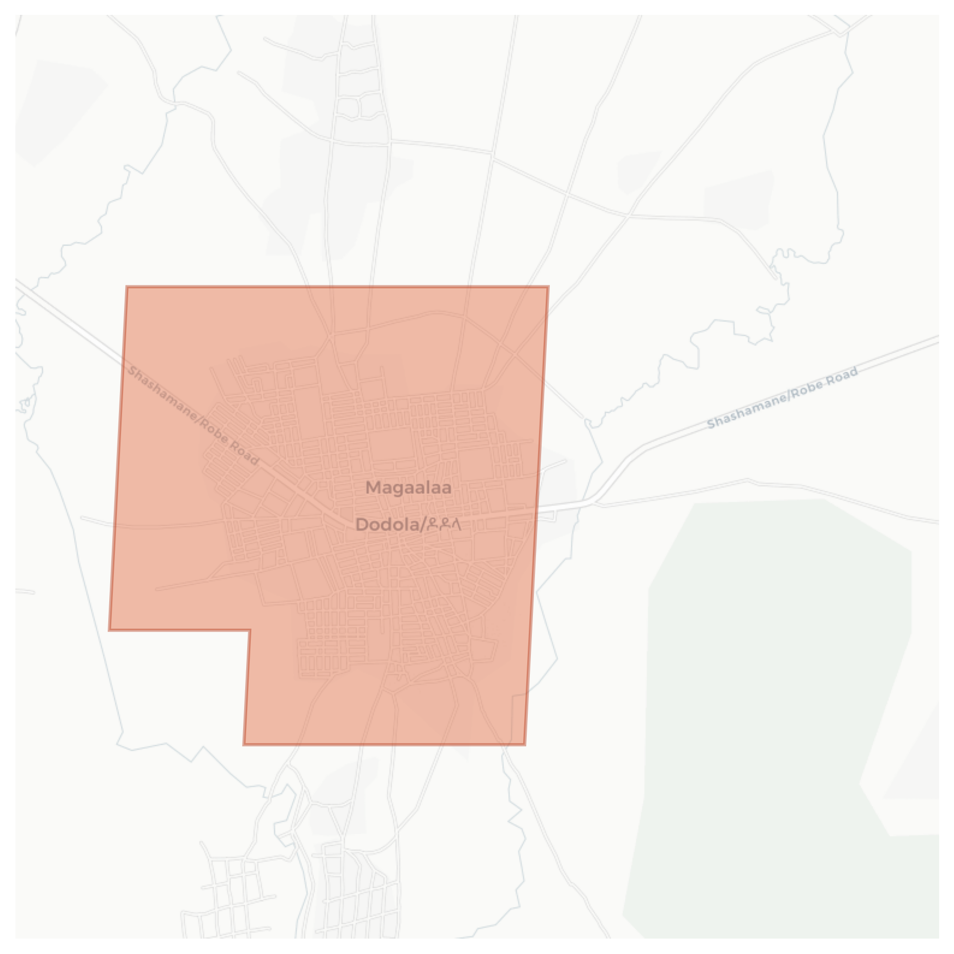 Dodolla geographic map