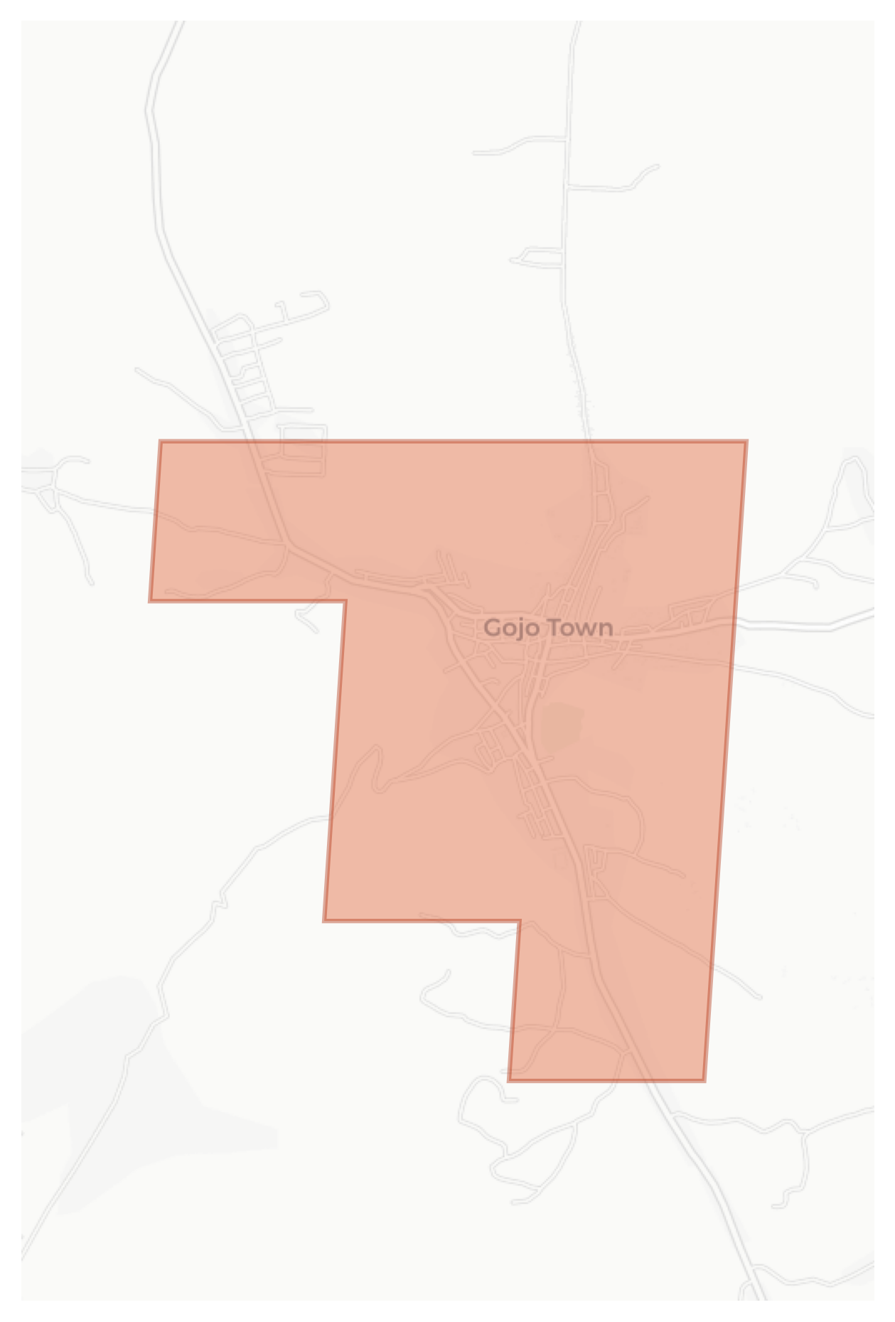 Gojo Town geographic map