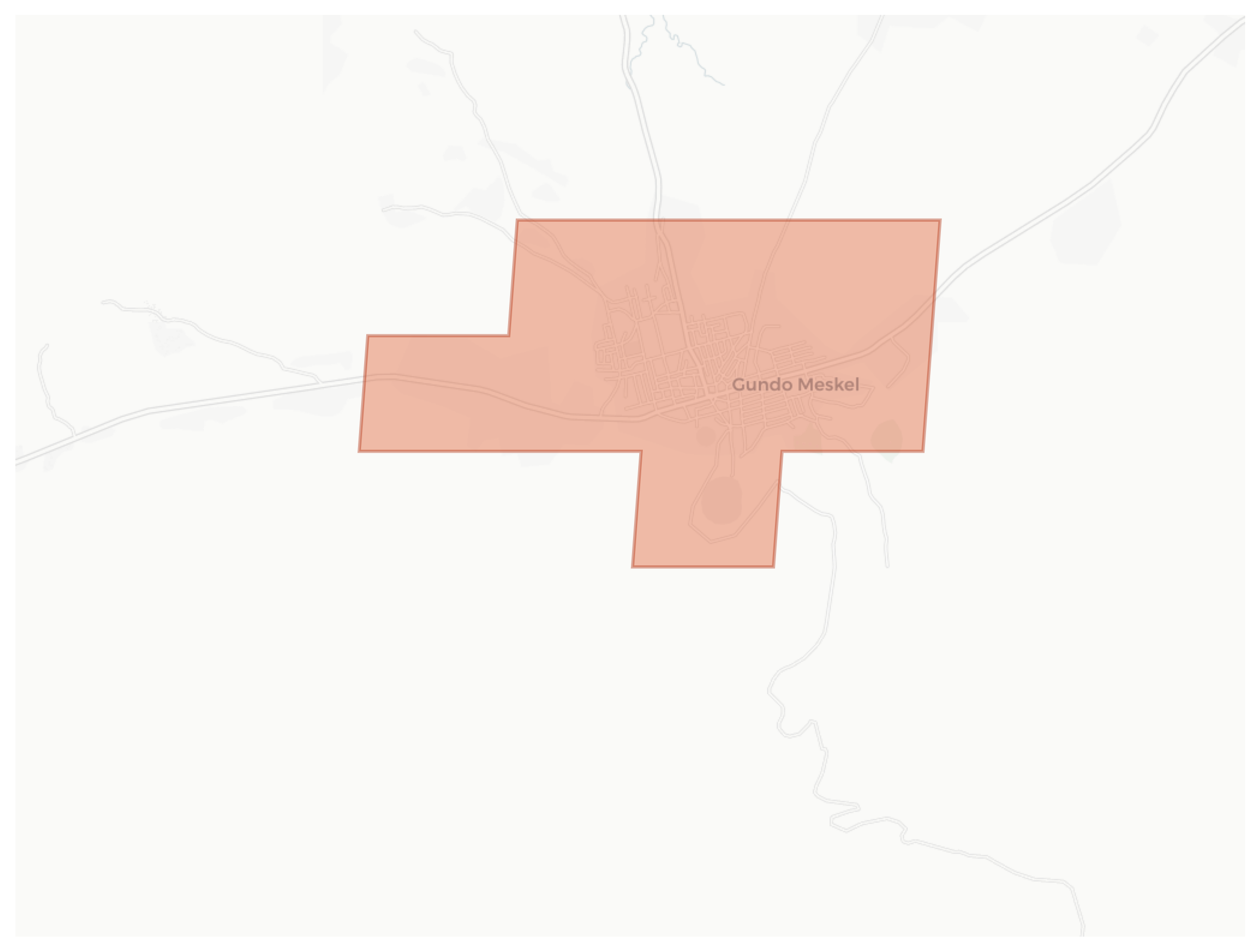 Gundo Meskel geographic map
