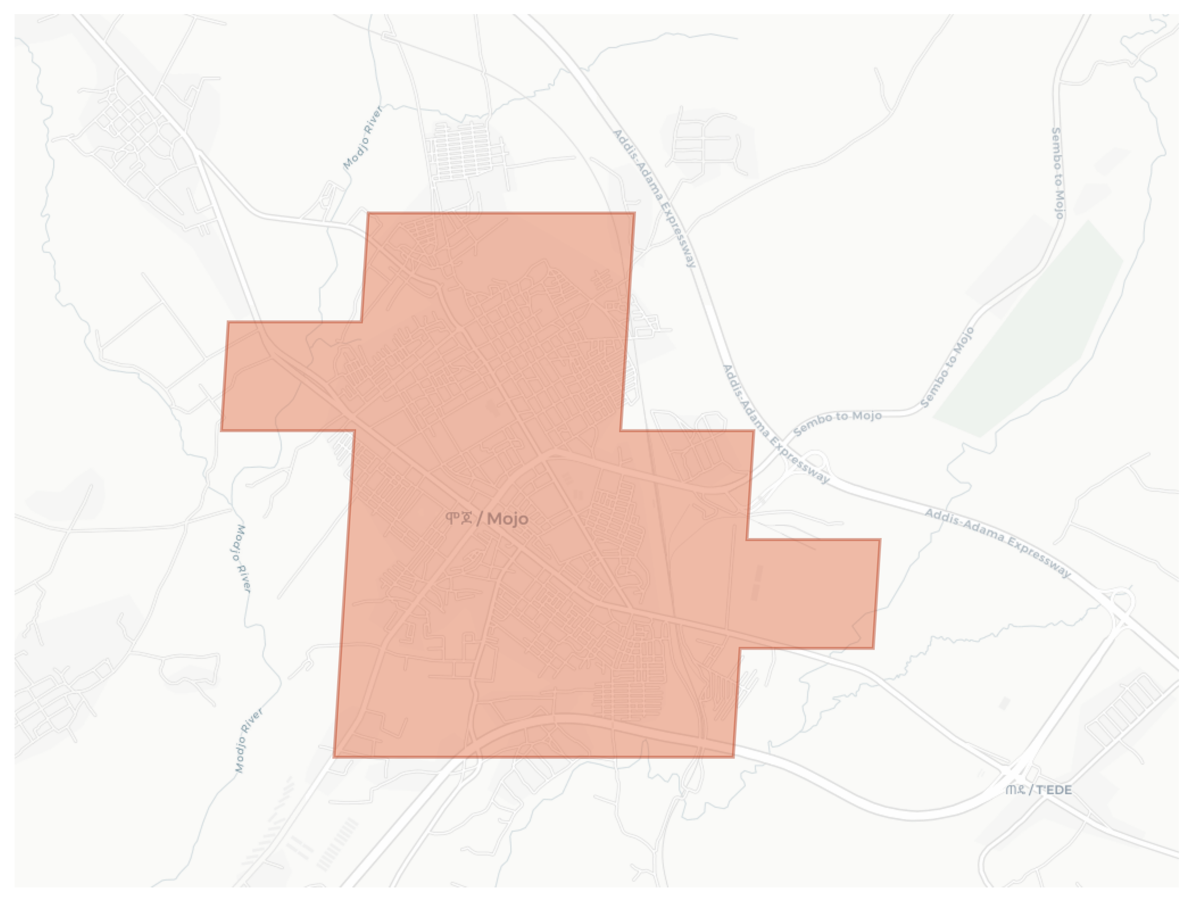 Mojo geographic map