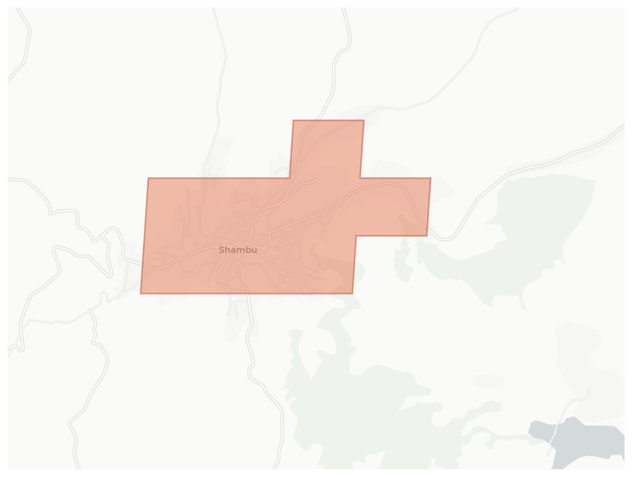 Shambu geographic map