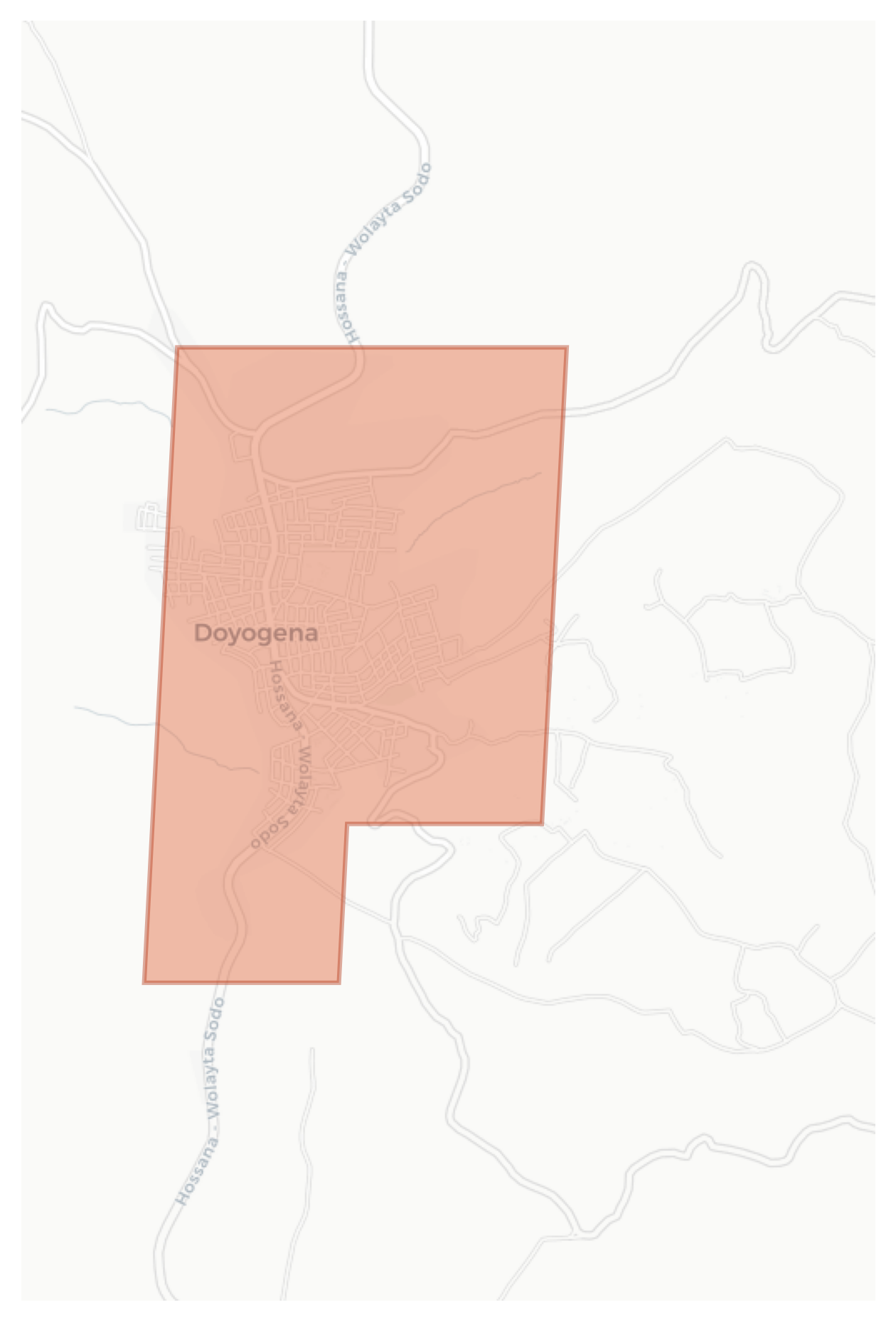 Doyogena geographic map