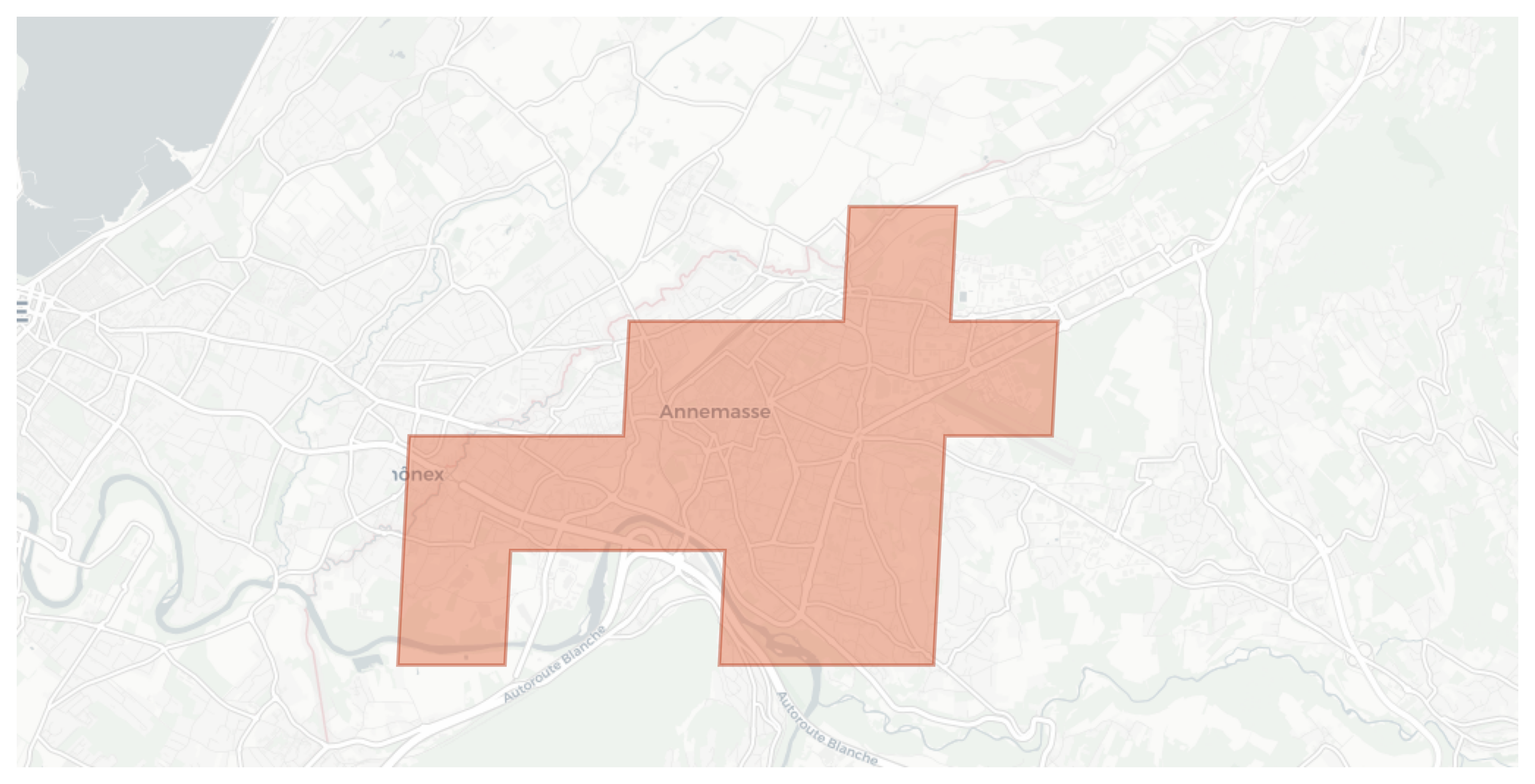 Annemasse geographic map