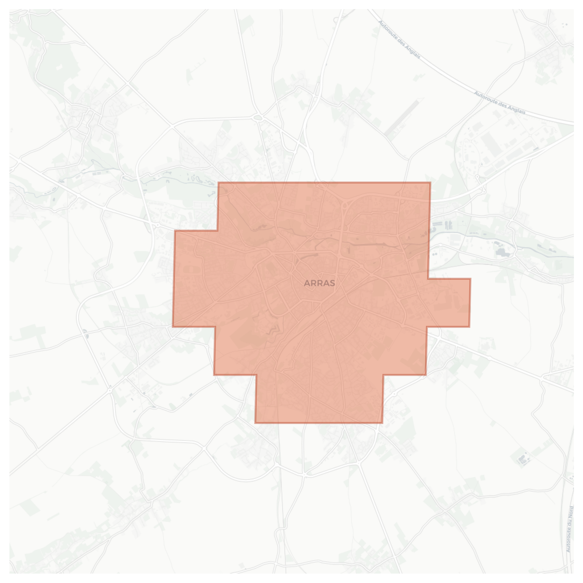 Arras geographic map