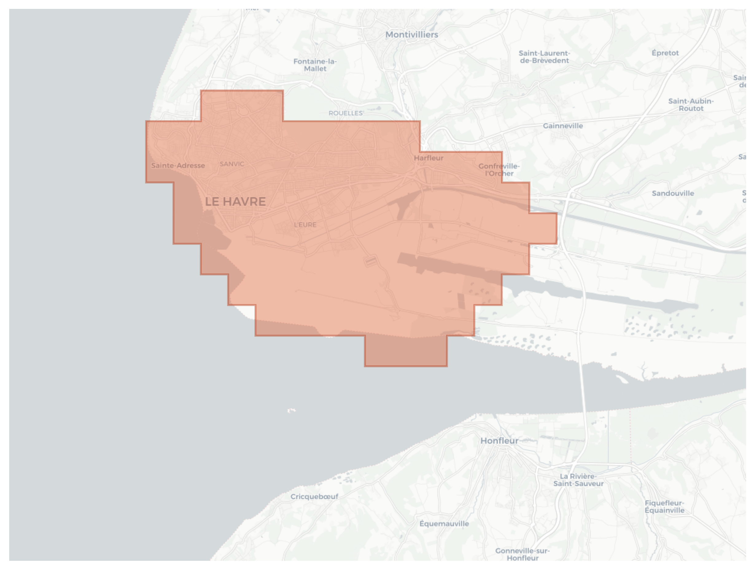 Le Havre geographic map