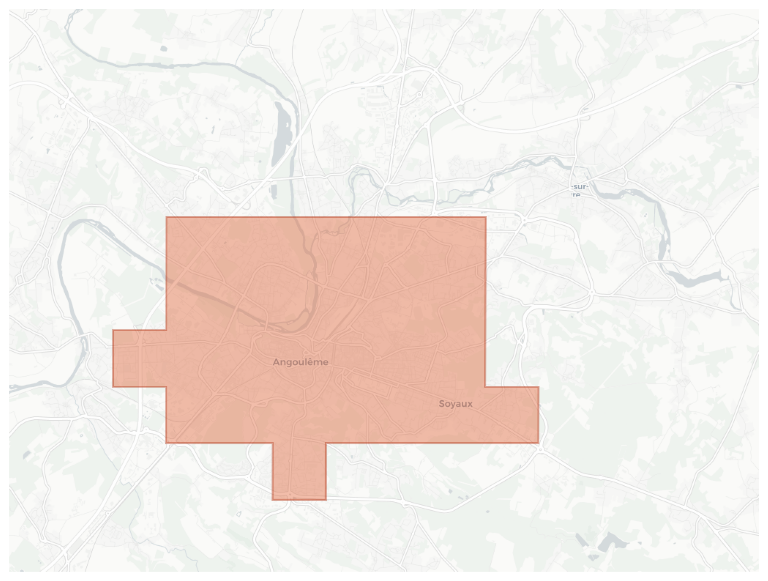 Angoulême geographic map