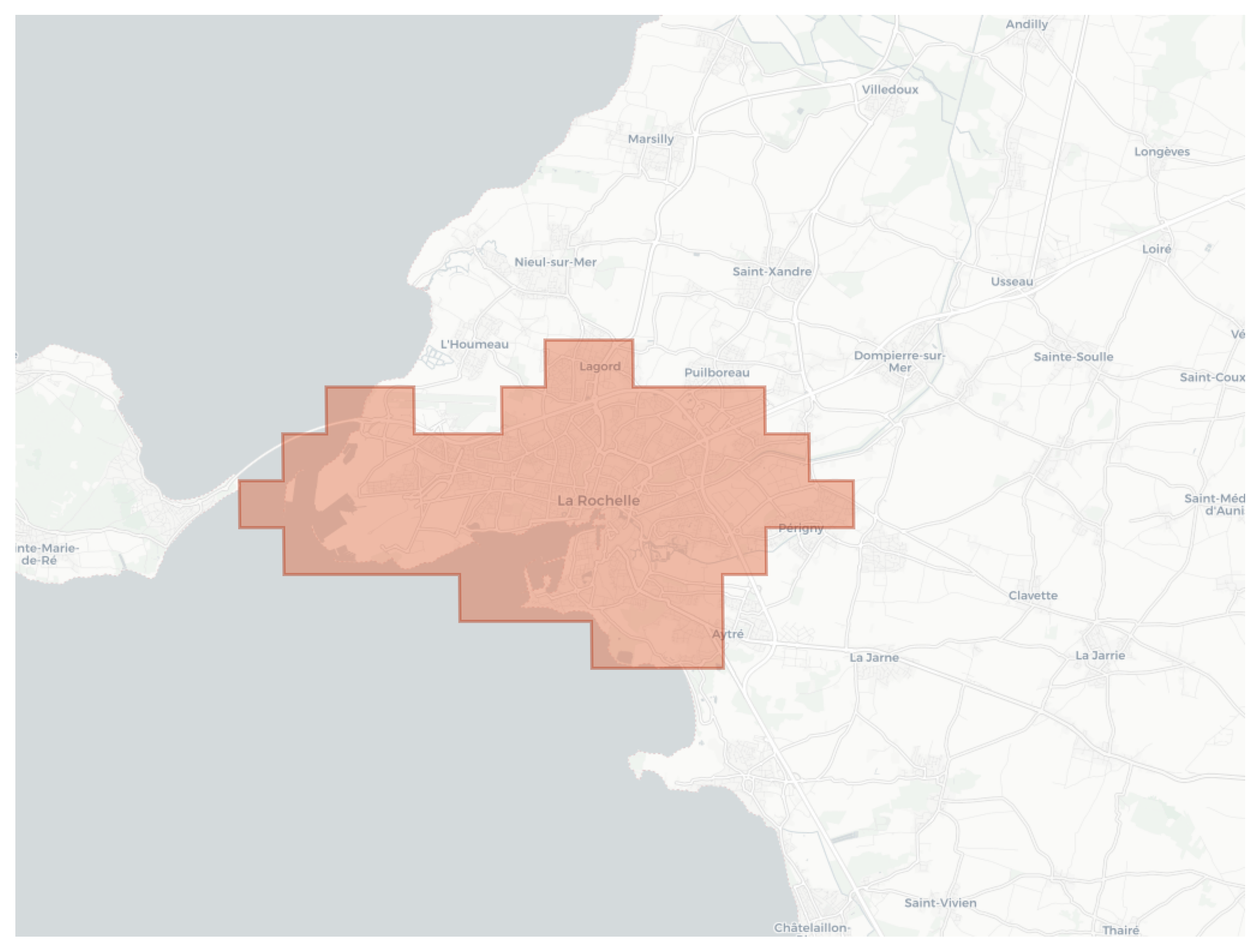 La Rochelle geographic map