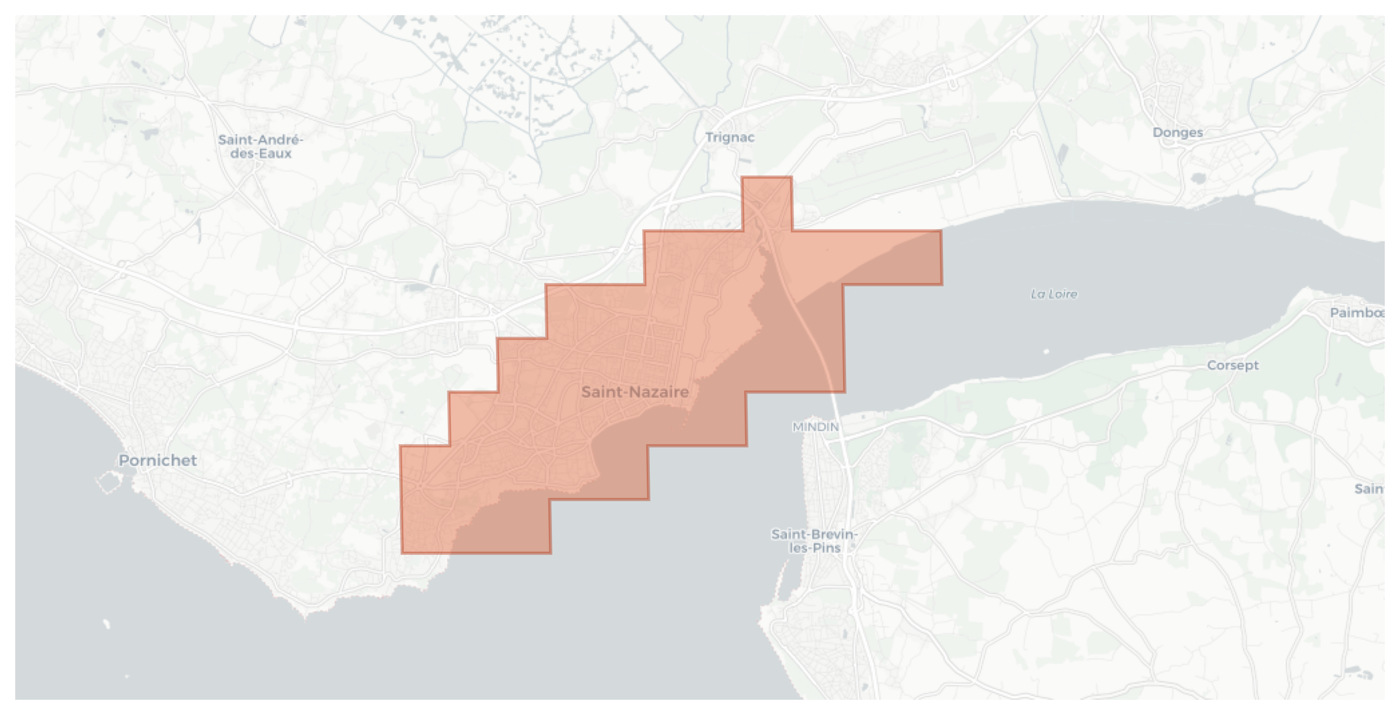 Saint-Nazaire geographic map