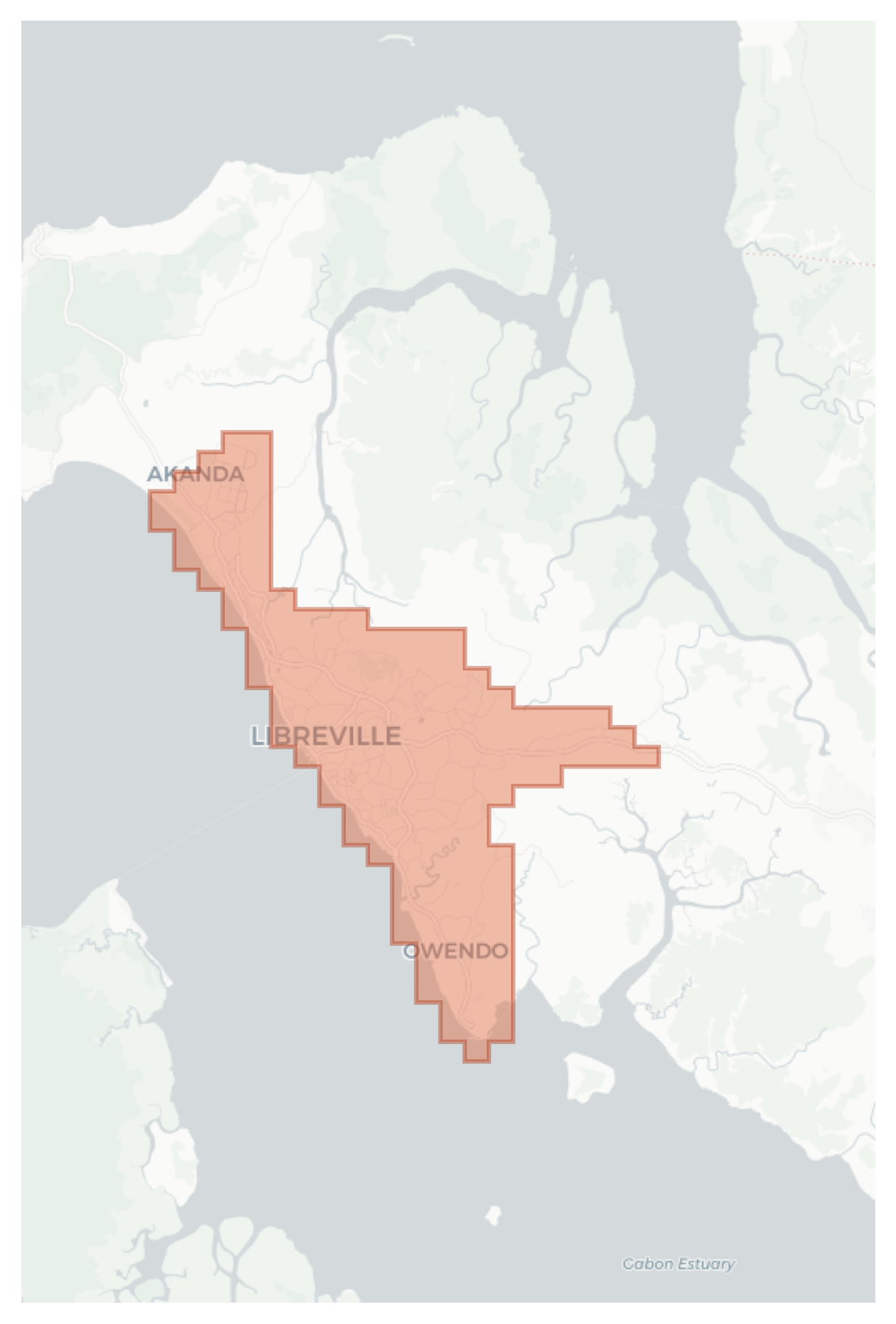 Libreville geographic map