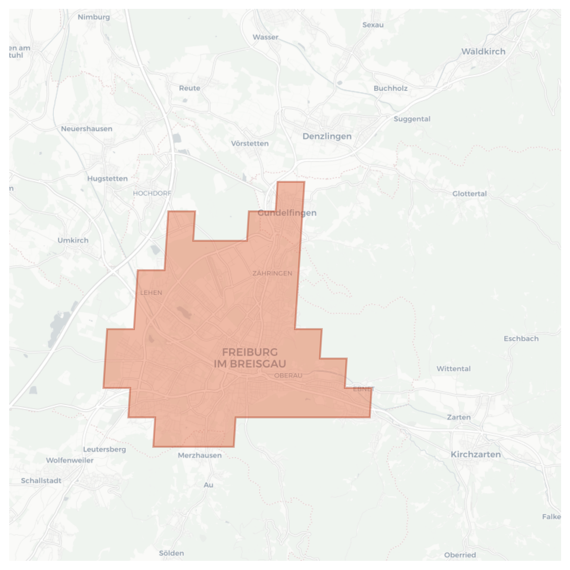 Freiburg im Breisgau geographic map