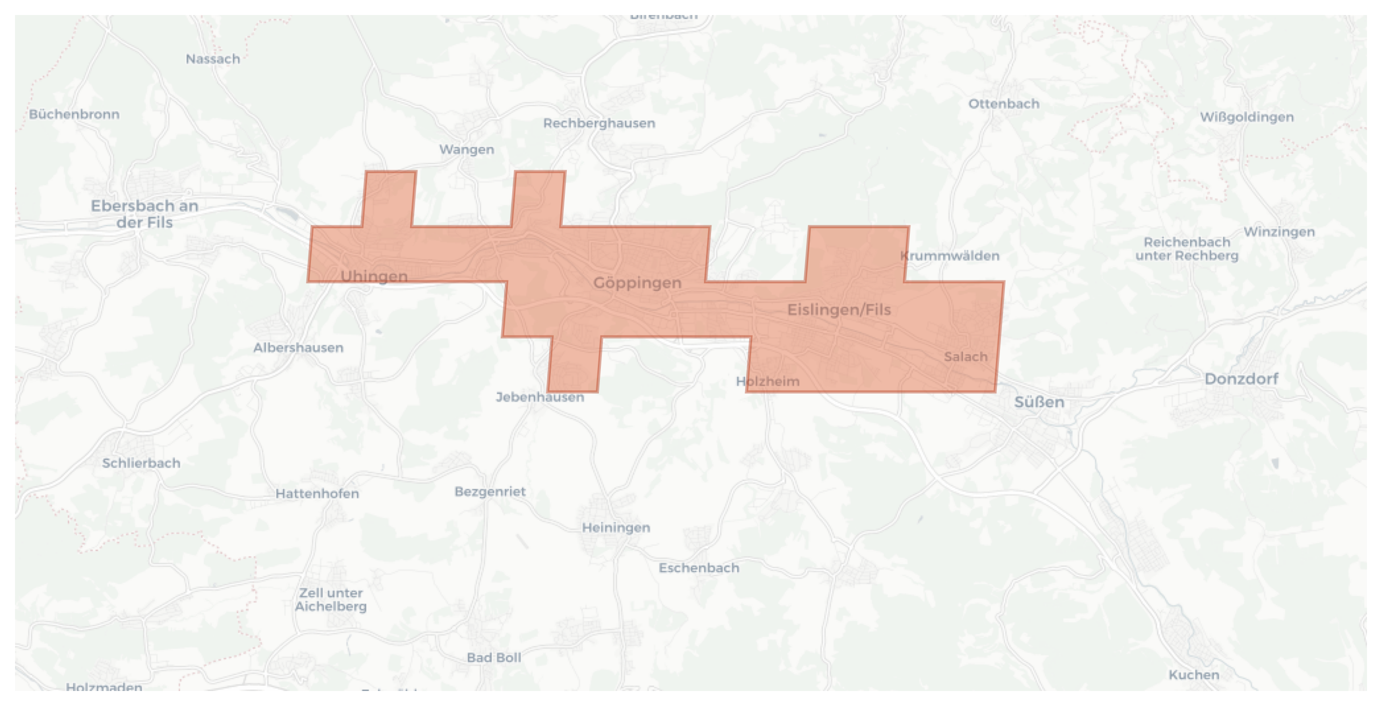 Göppingen geographic map