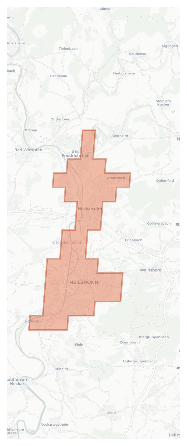 Heilbronn geographic map