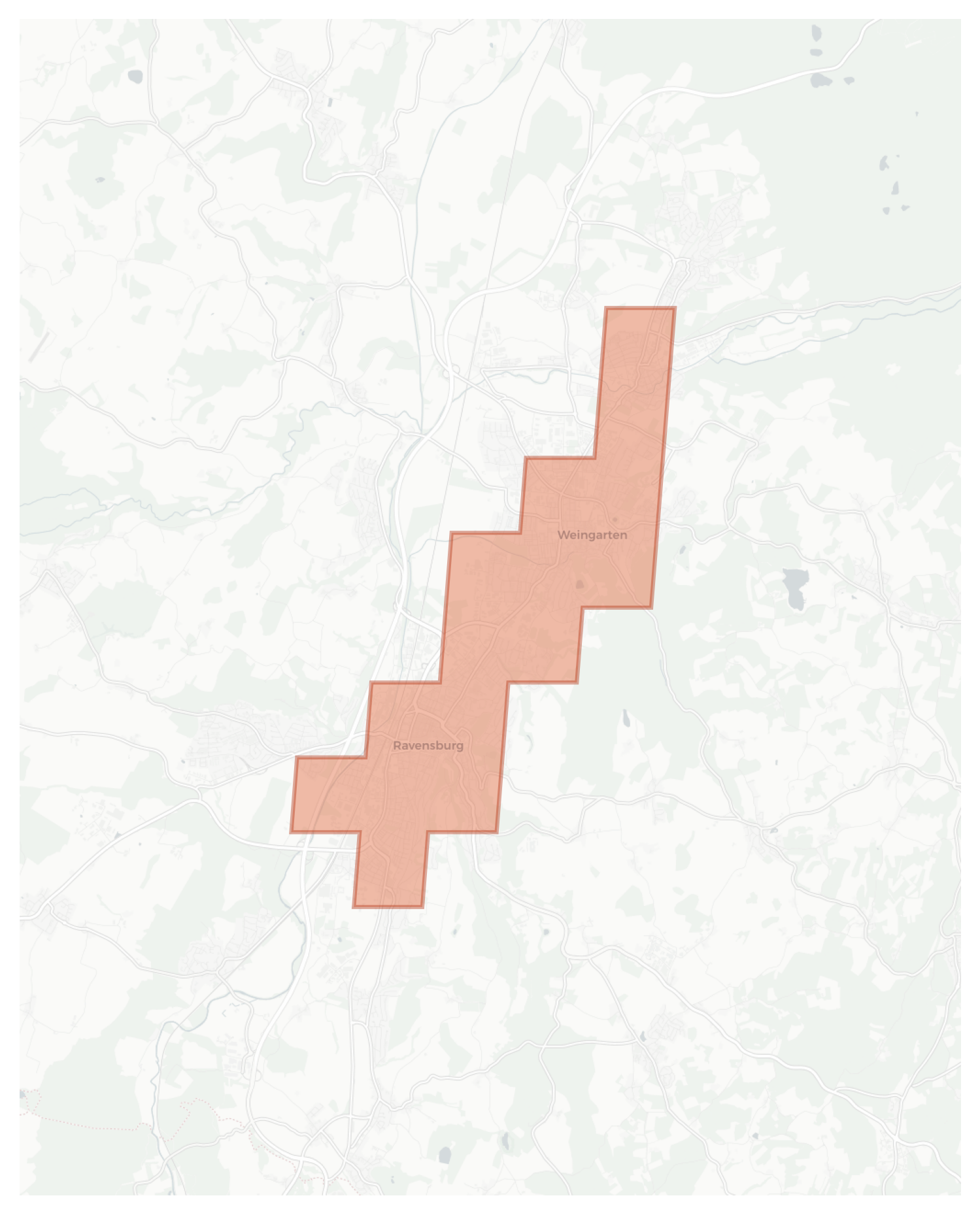 Ravensburg geographic map