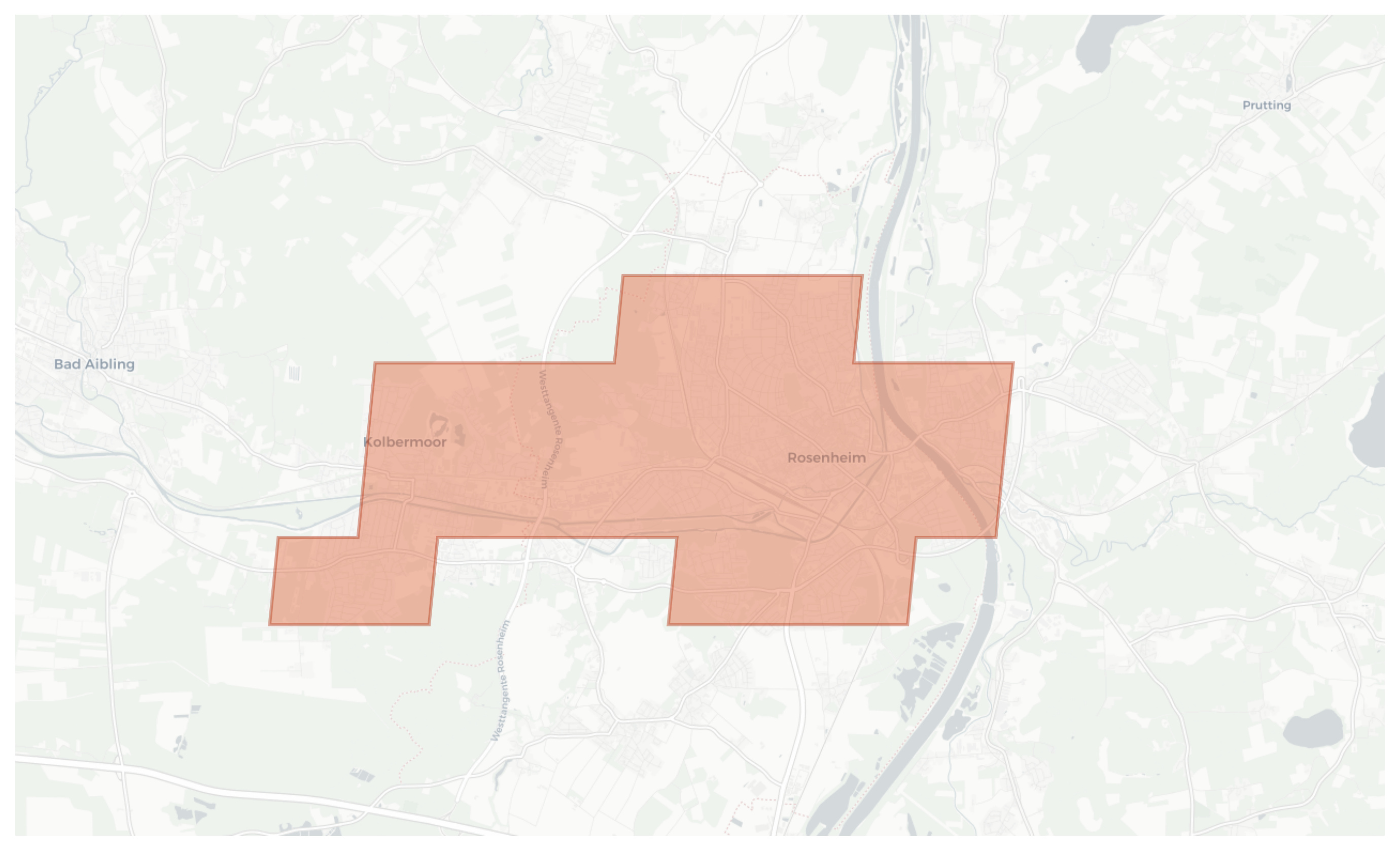 Rosenheim geographic map