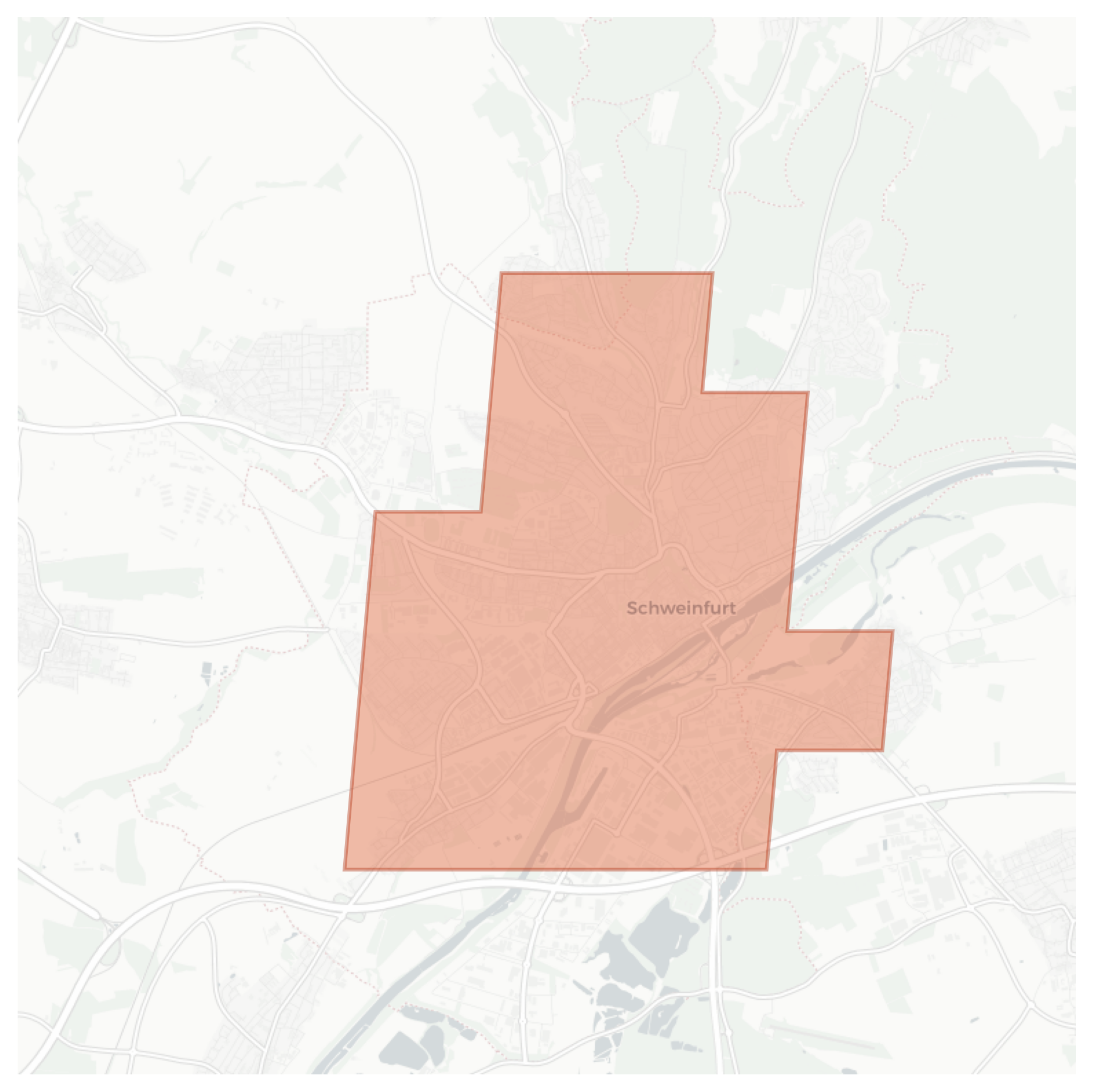 Schweinfurt geographic map