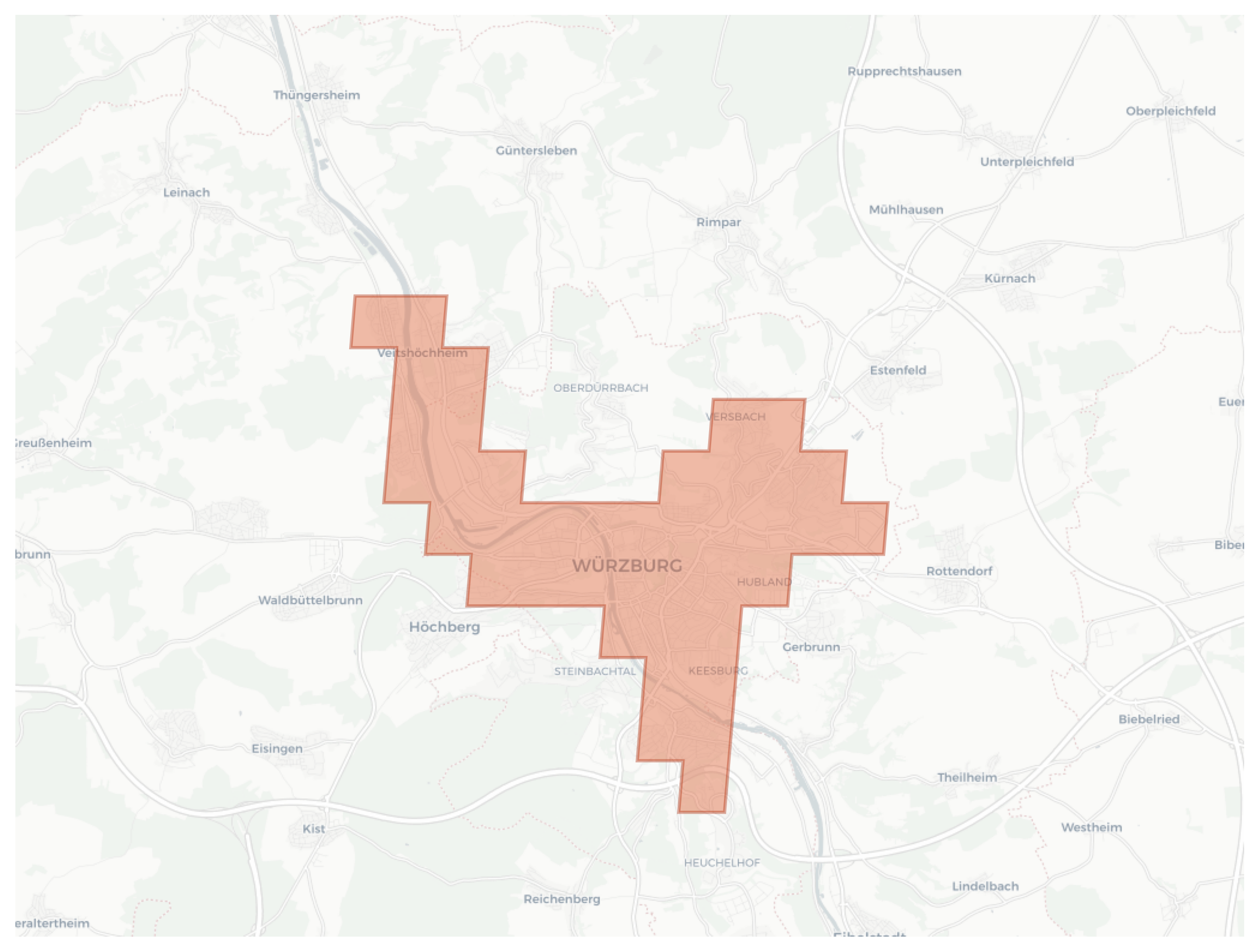 Würzburg geographic map