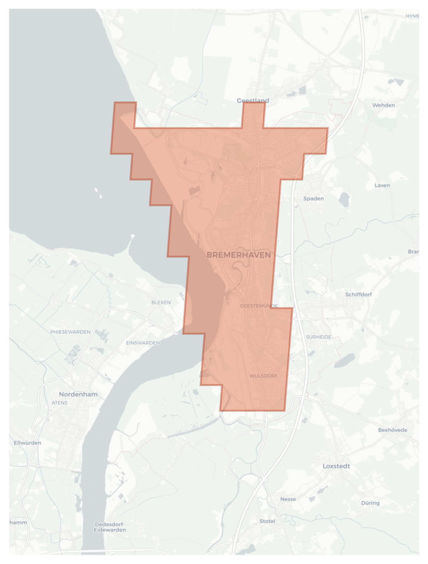 Bremerhaven geographic map