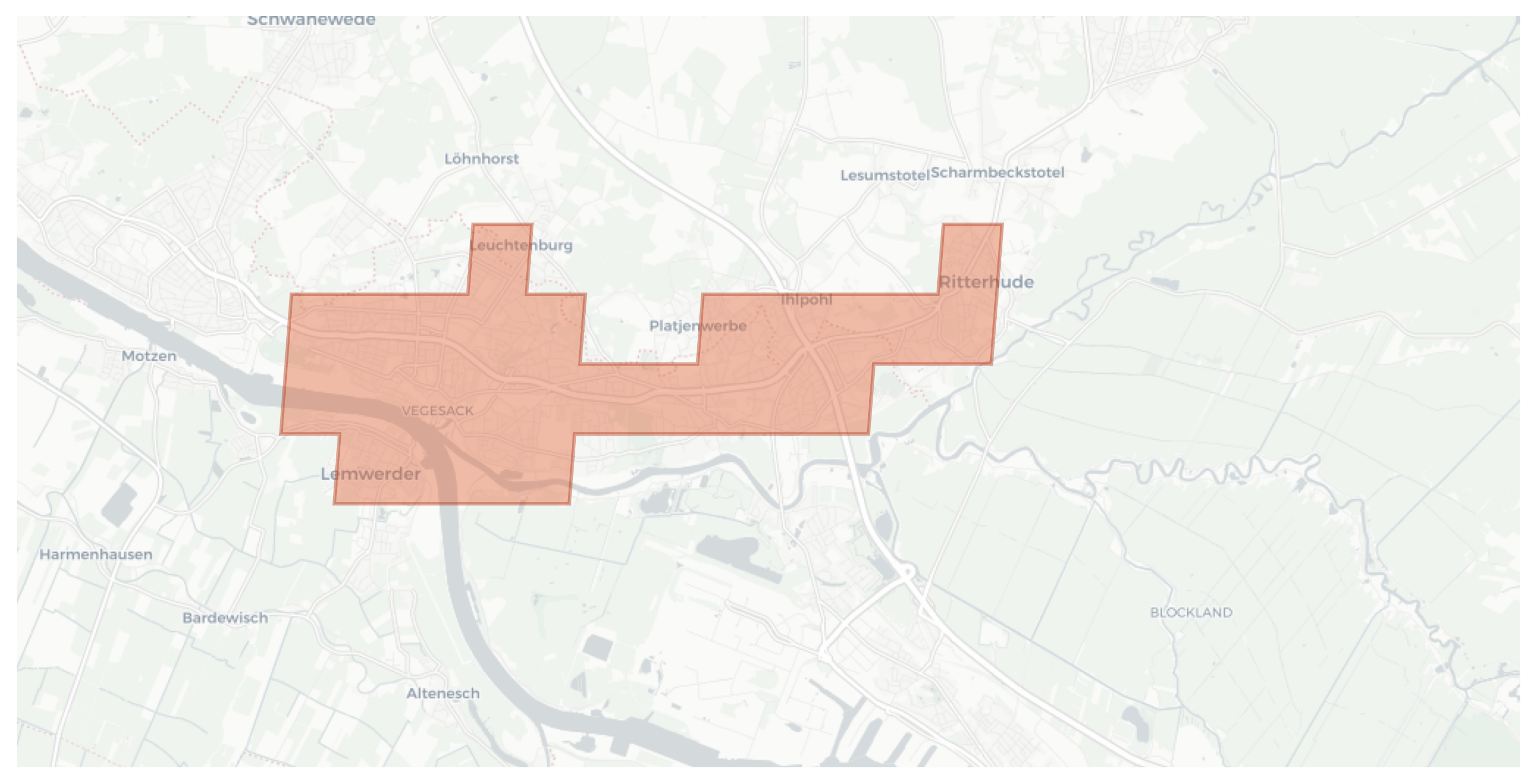 Ritterhude geographic map