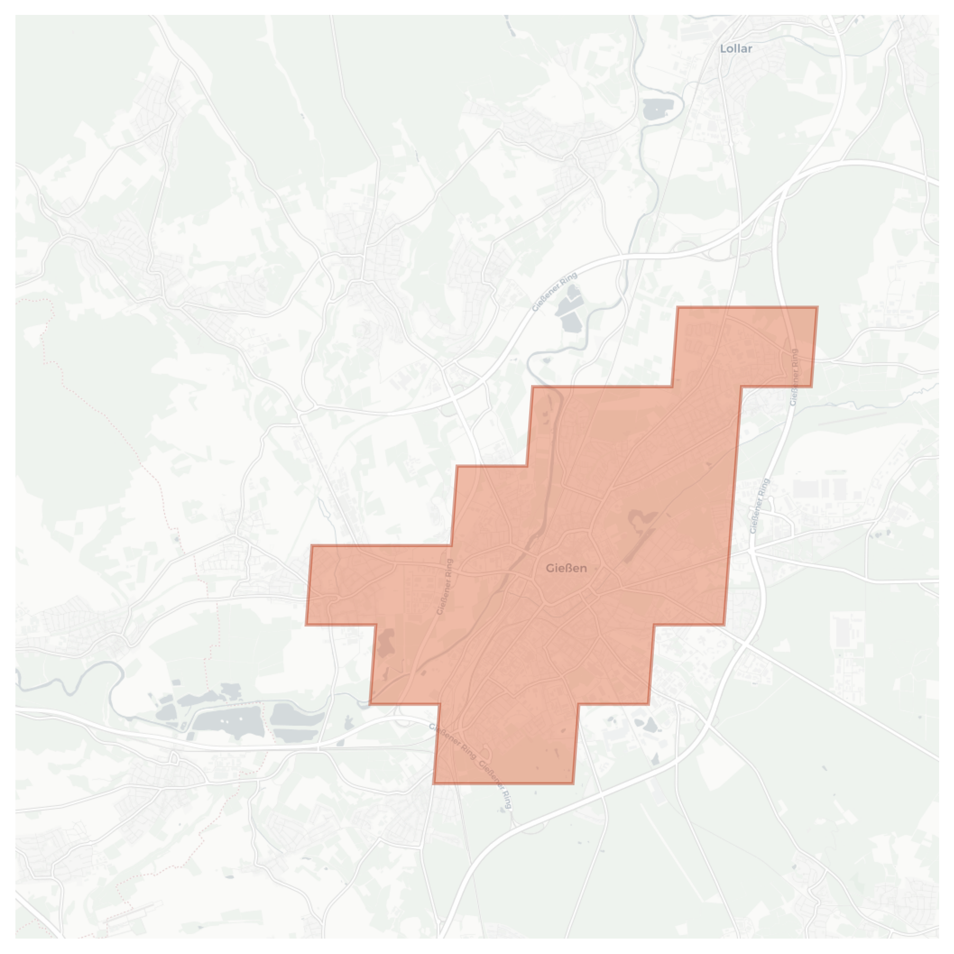 Gießen geographic map