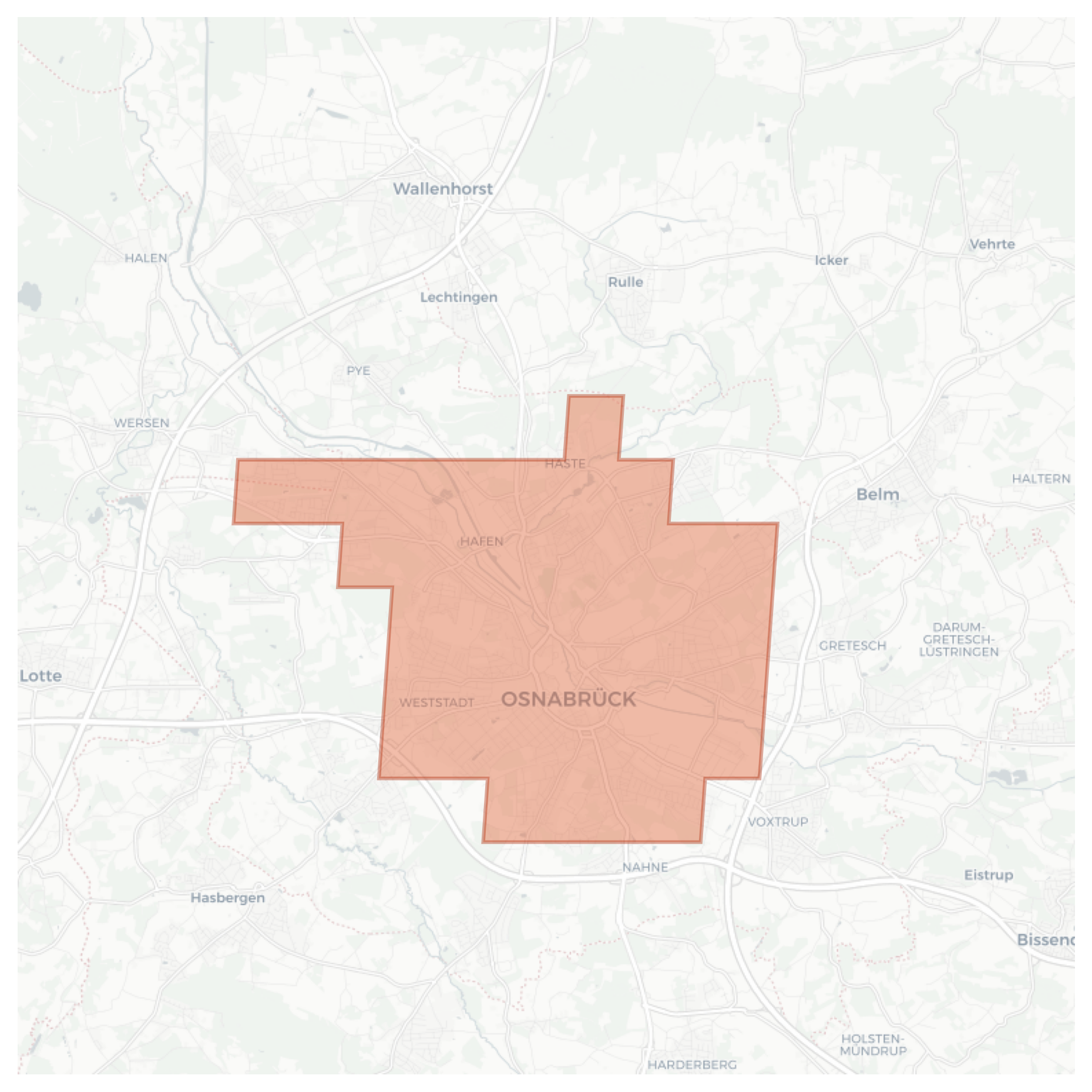 Osnabrück geographic map