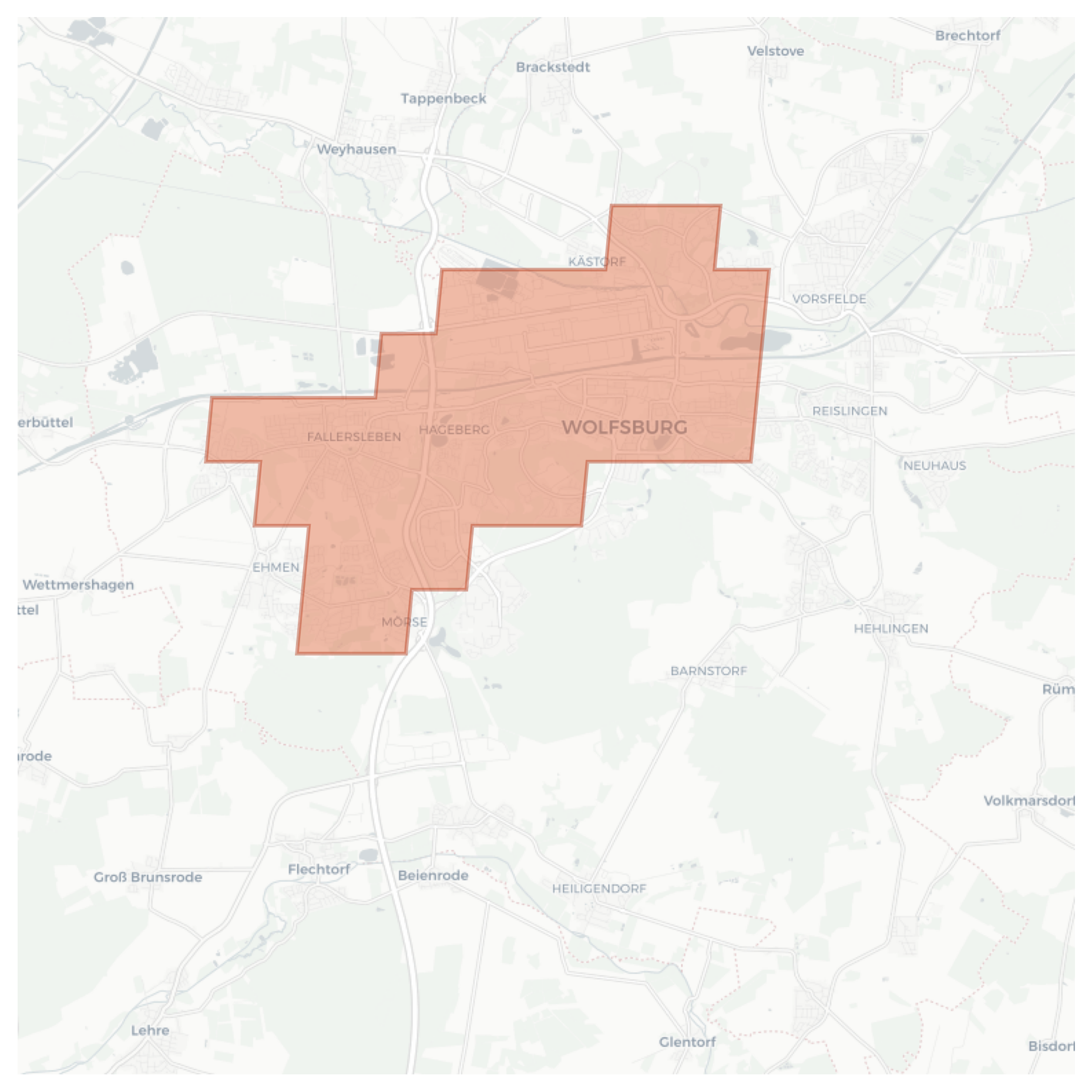 Wolfsburg geographic map
