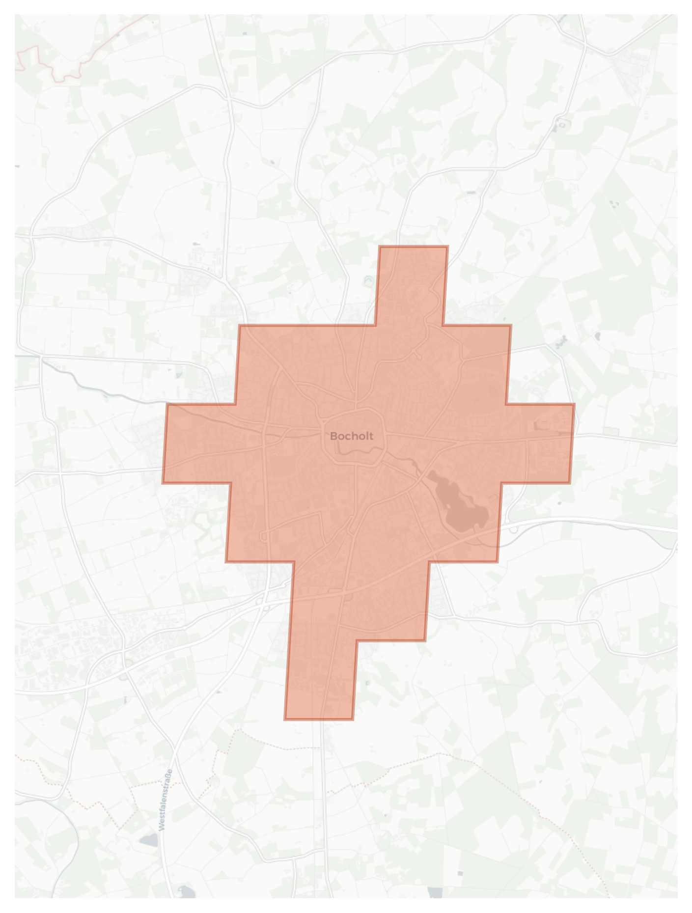 Bocholt geographic map