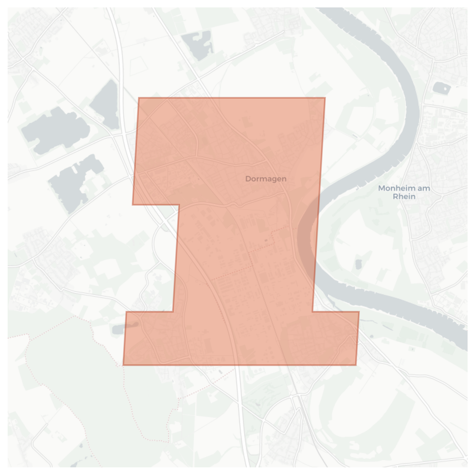 Dormagen geographic map
