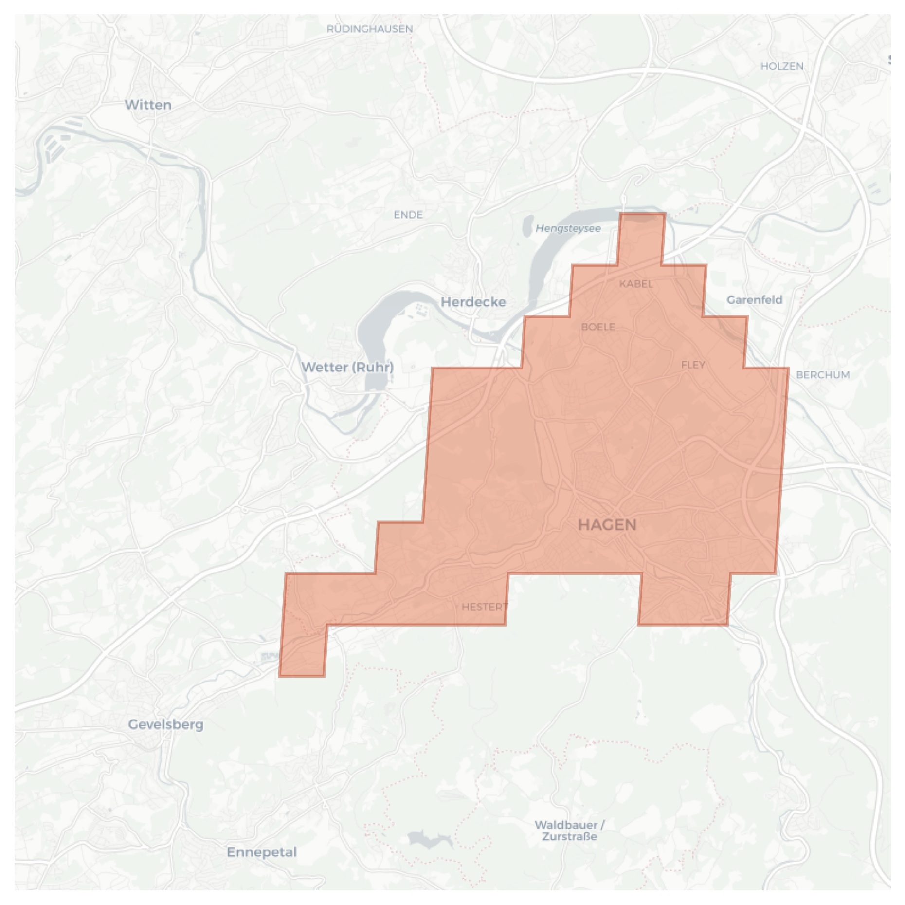 Hagen geographic map