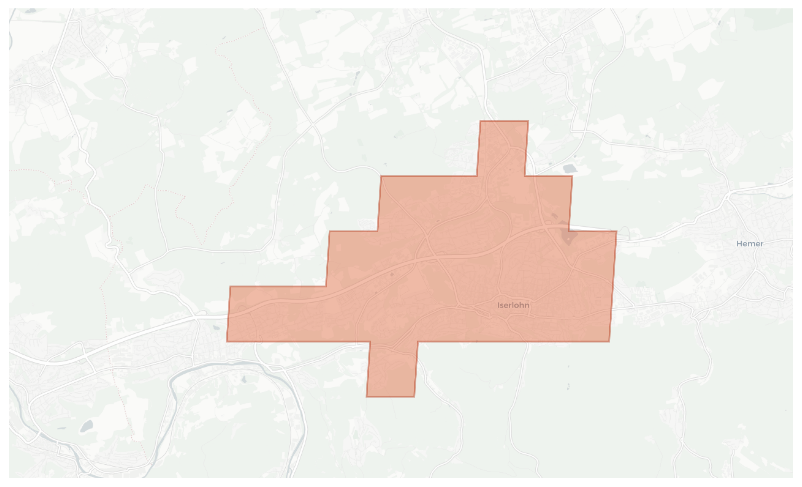 Iserlohn geographic map