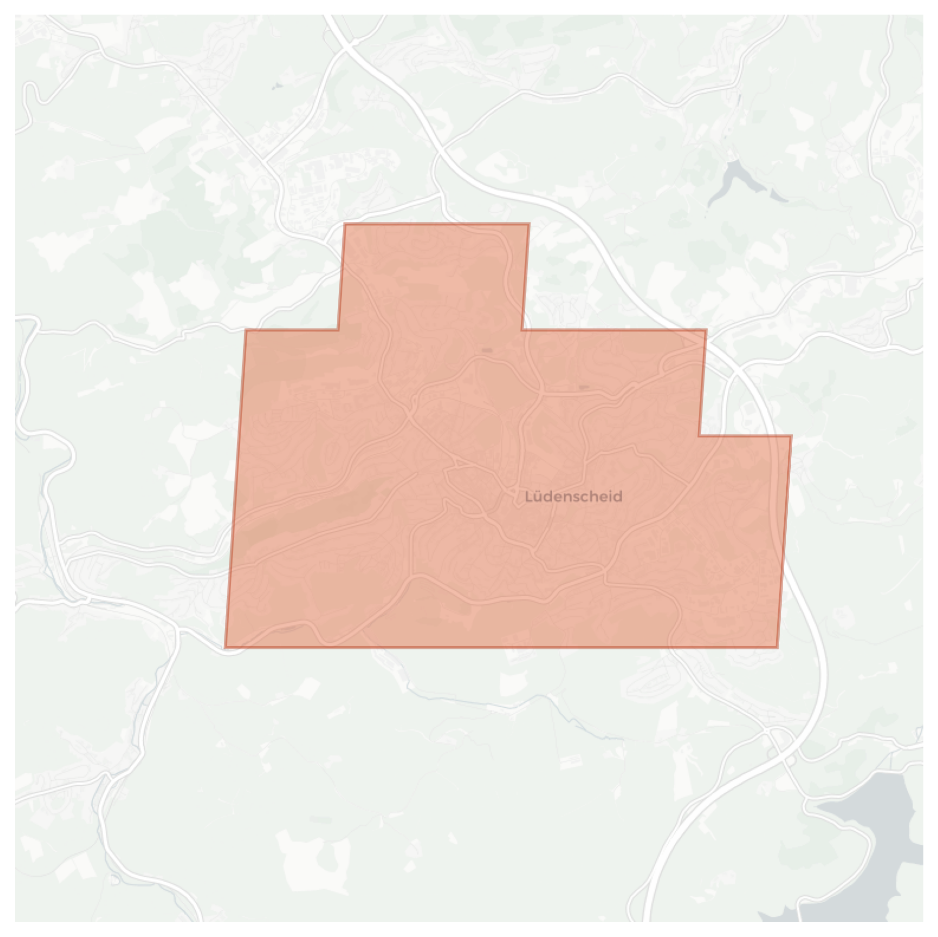 Lüdenscheid geographic map