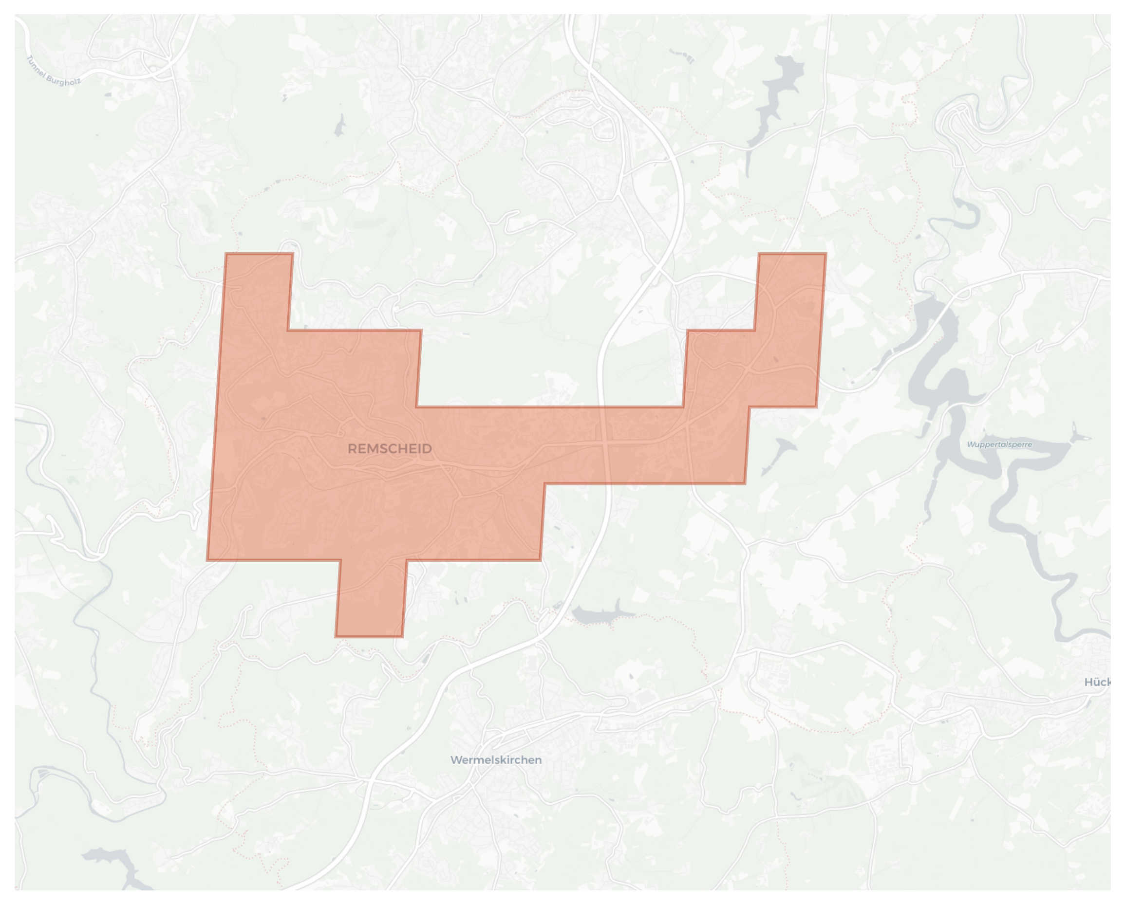 Remscheid geographic map