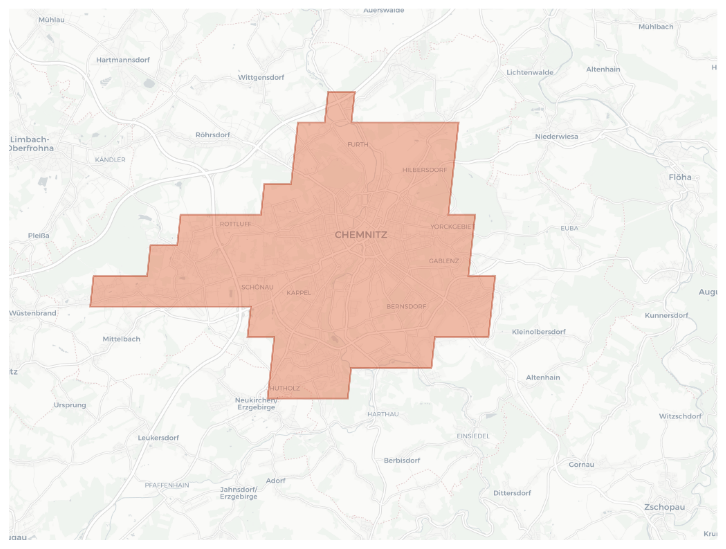 Chemnitz geographic map