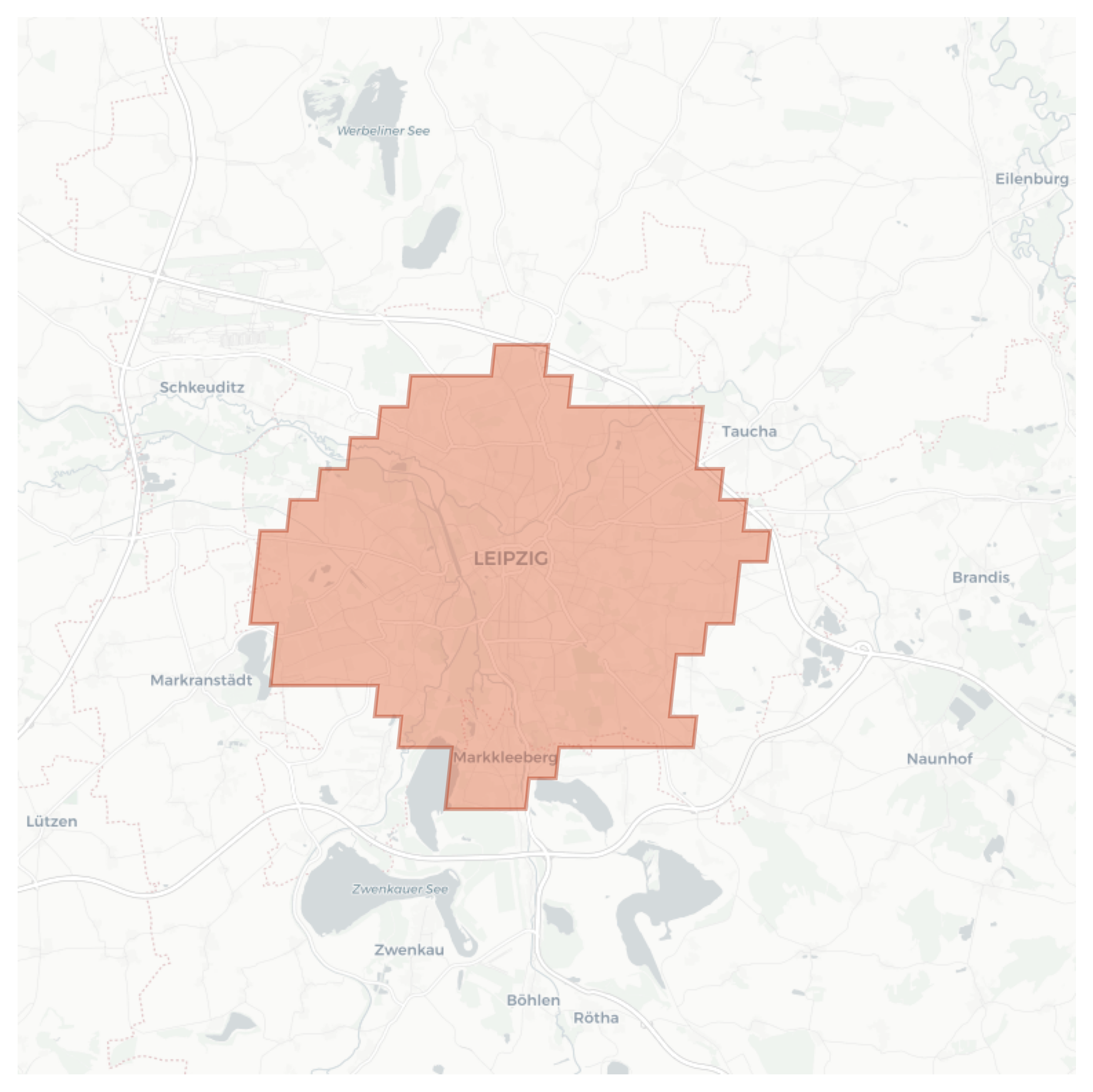 Leipzig geographic map