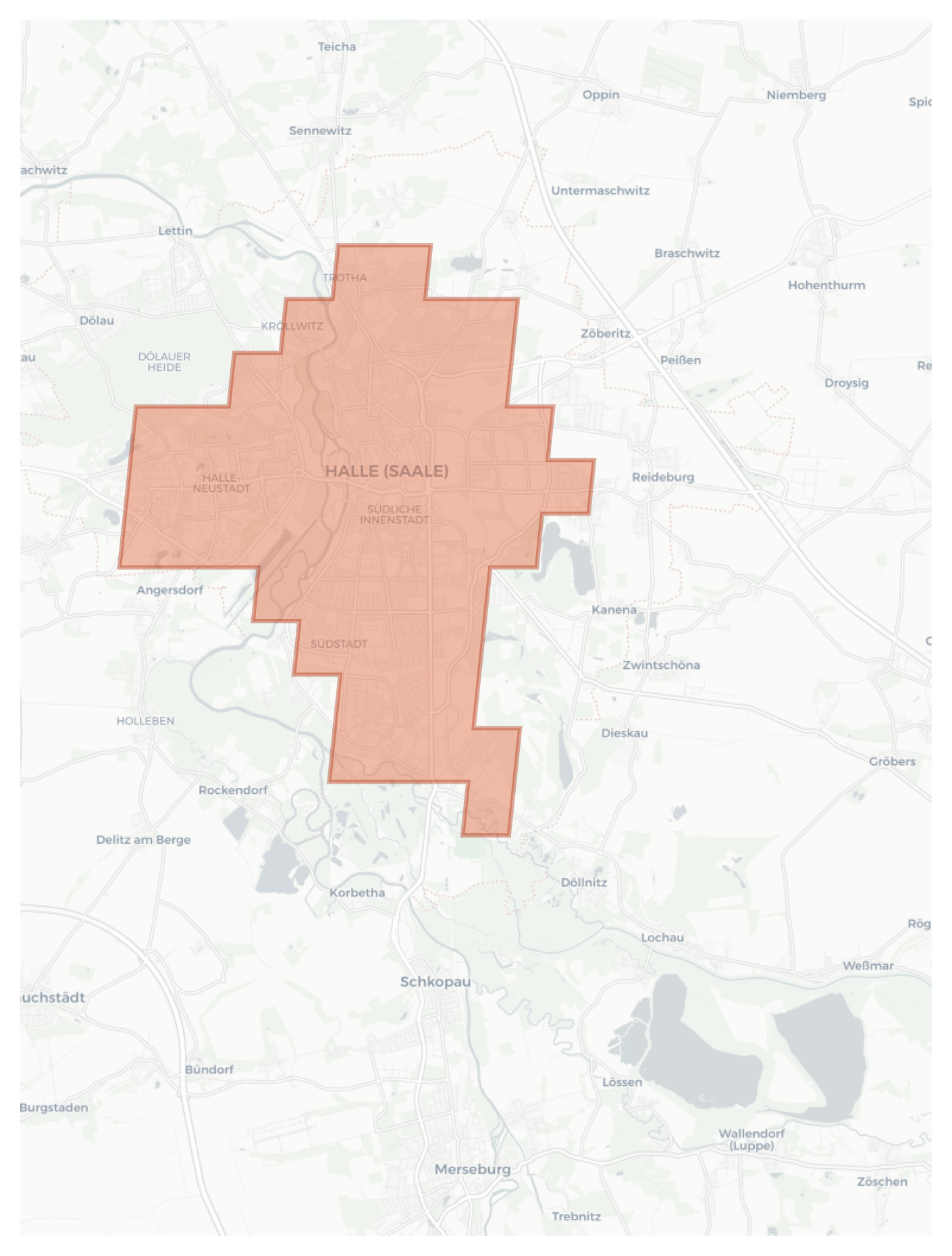 Halle (Saale) geographic map