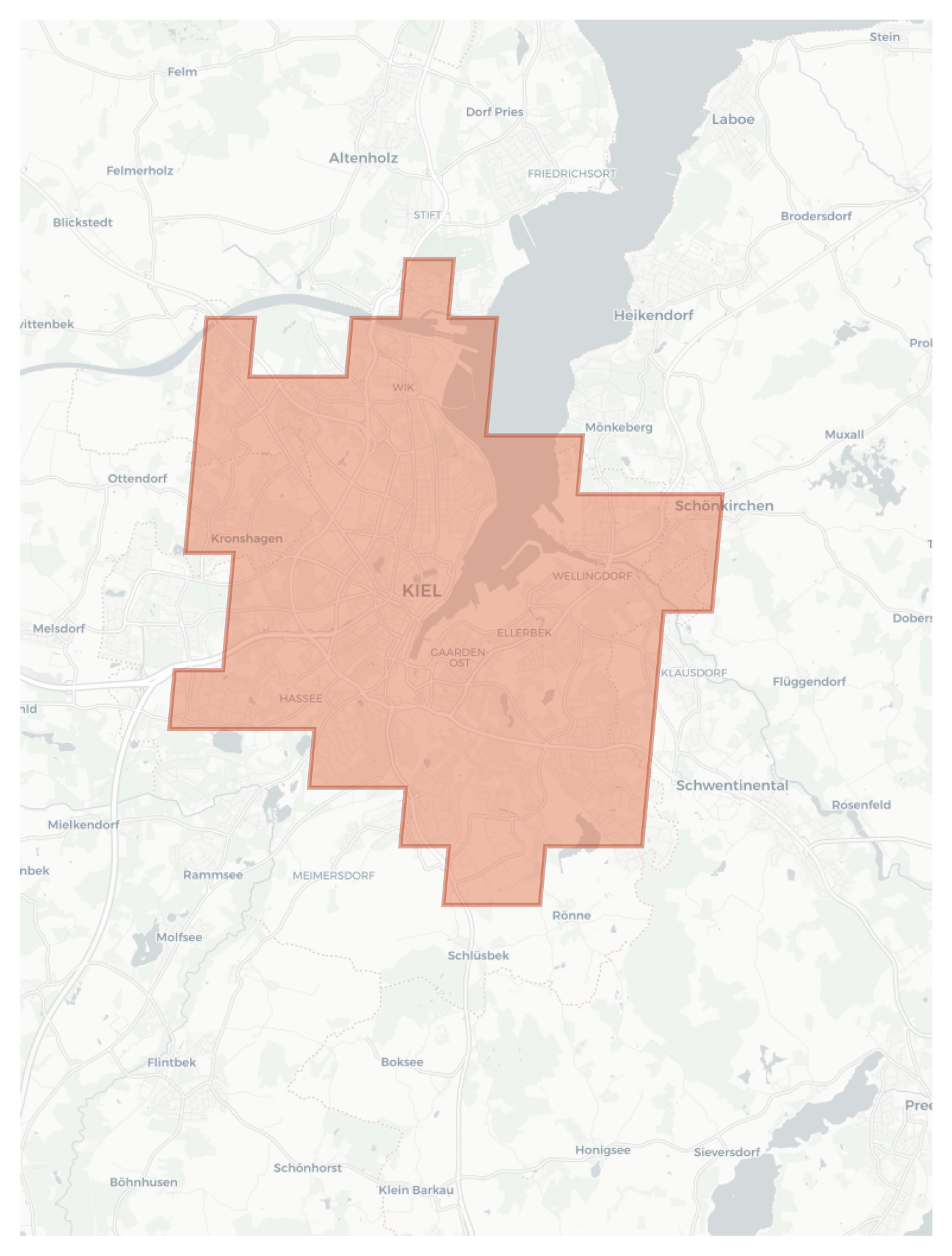 Kiel geographic map