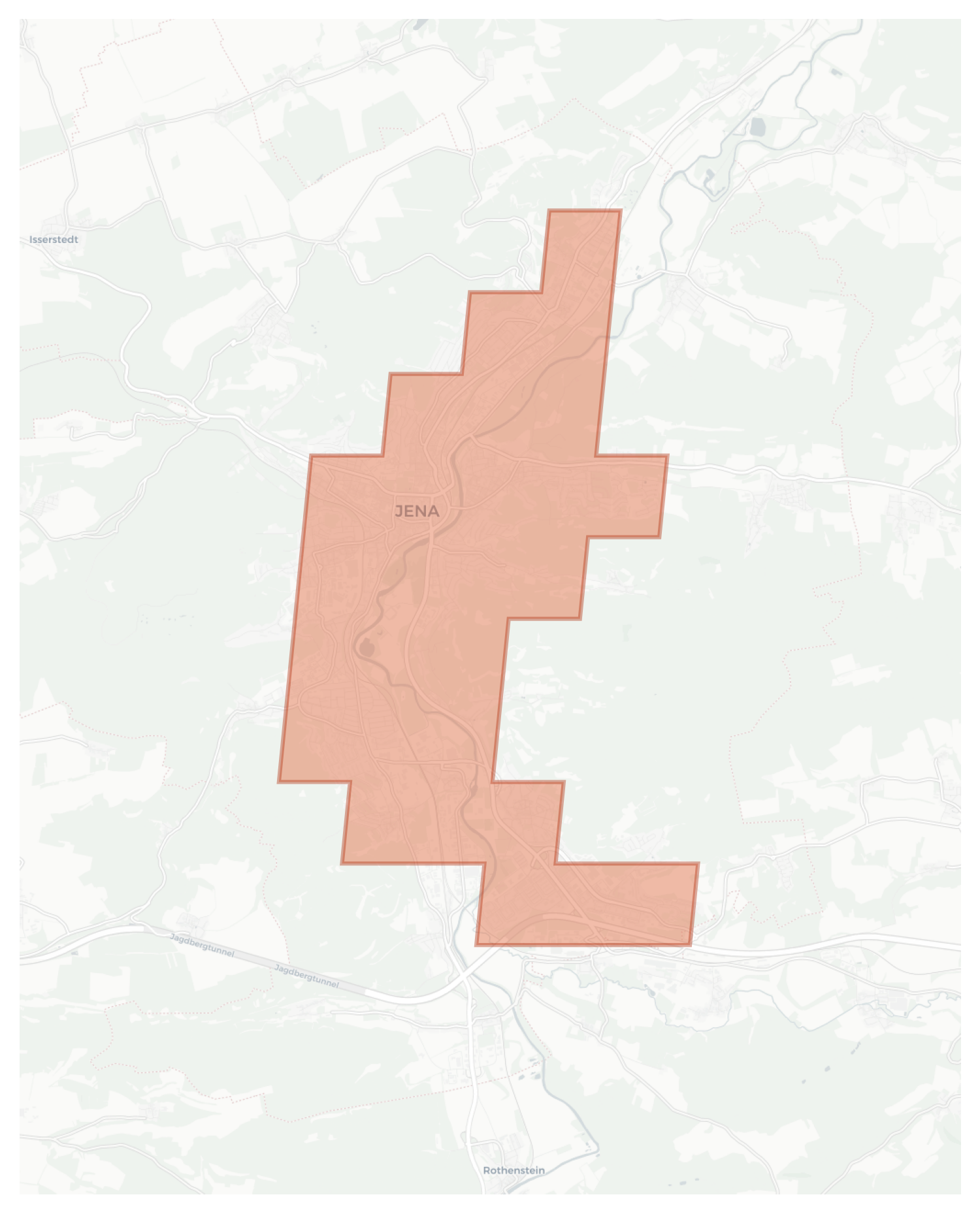 Jena geographic map